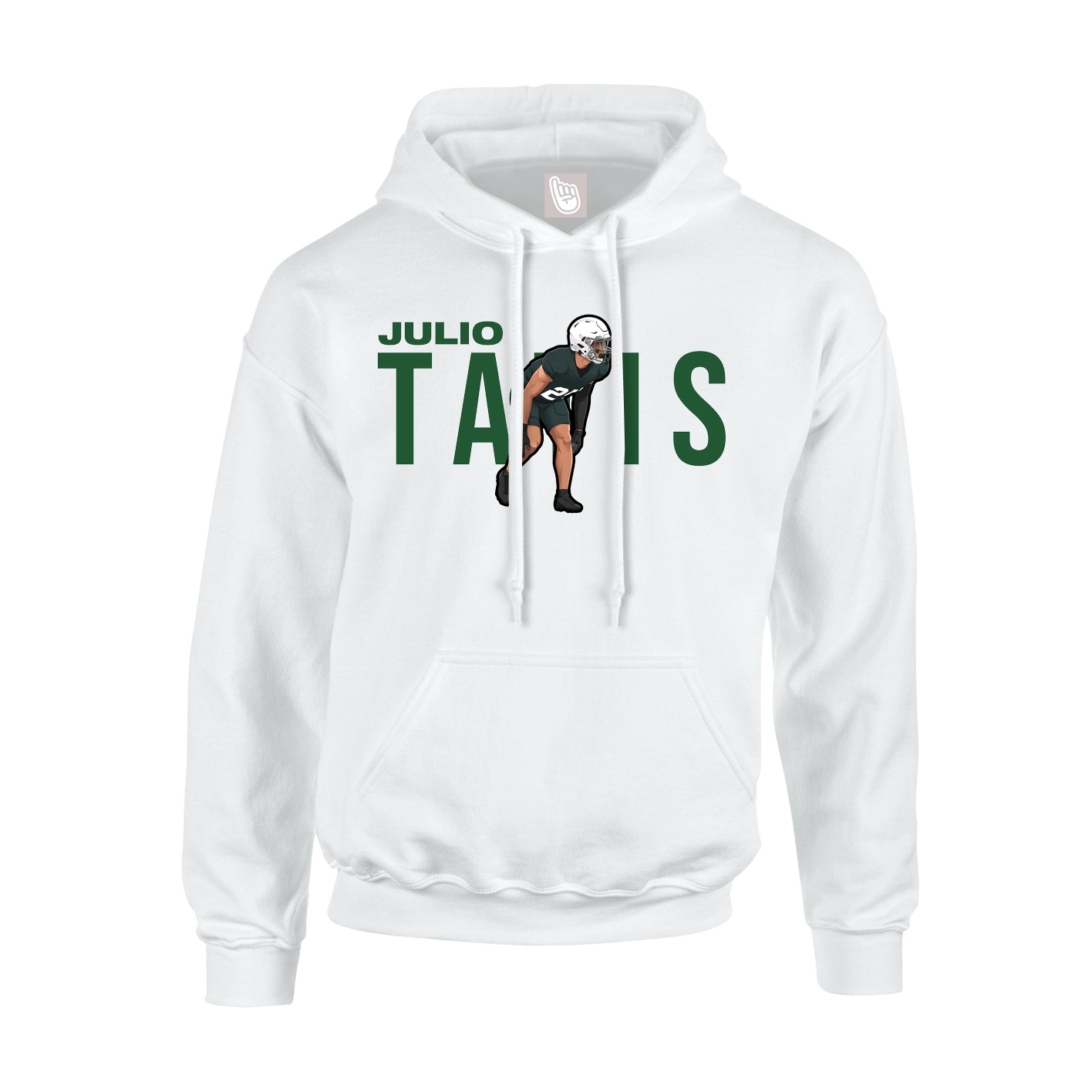 Hoodie — Player Name in White
