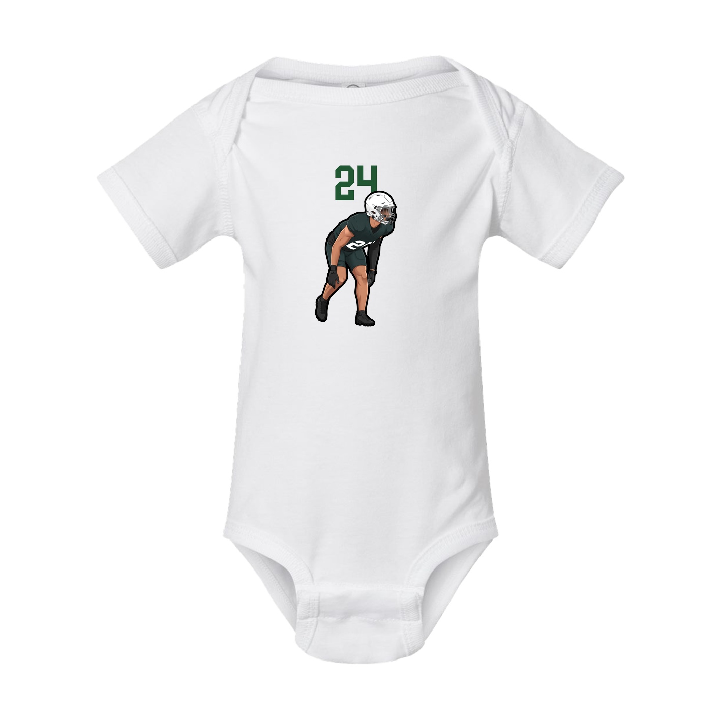 Baby Onesie — Number Top in White