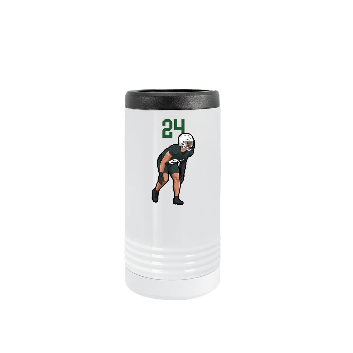 Slim Beverage Holder — Number Top in White