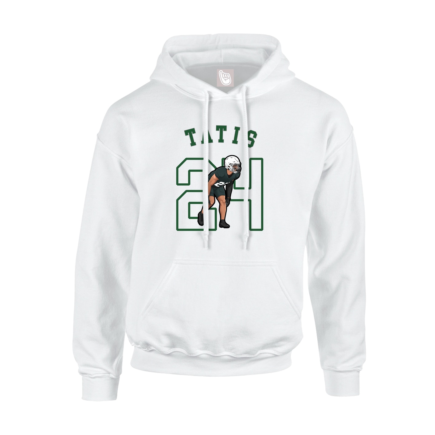 Youth Hoodie — Shirsey Arch in White
