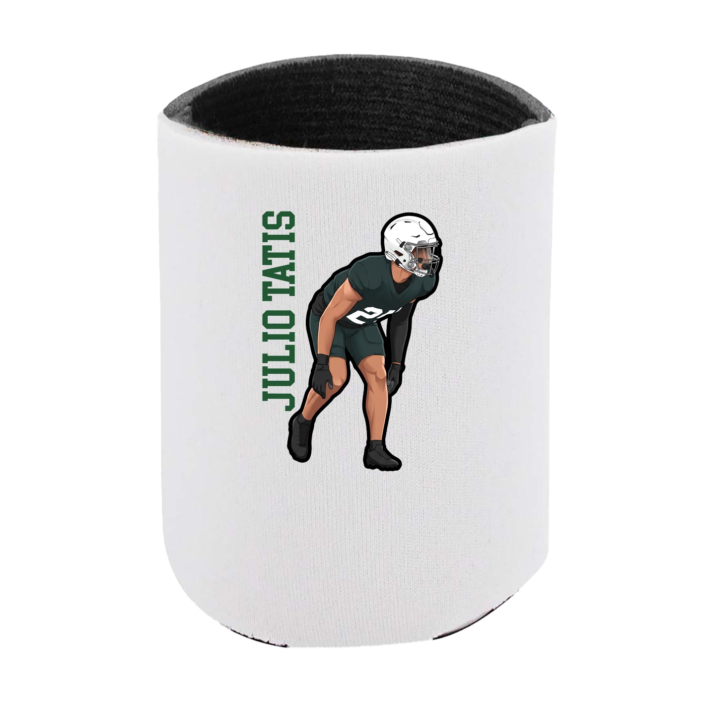 Can Holder — Name Vertical in White