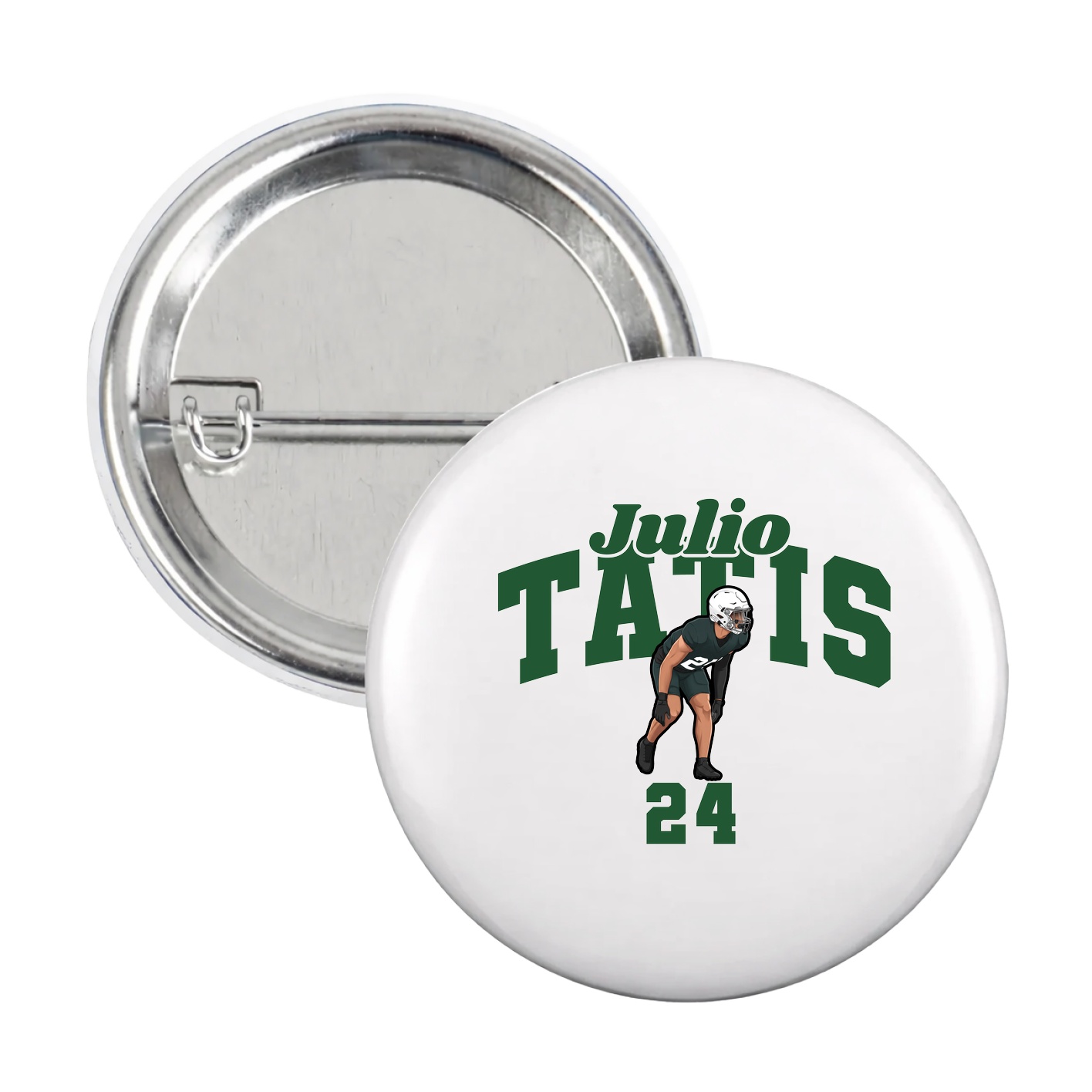 Game Day Button — Signature Arch in White