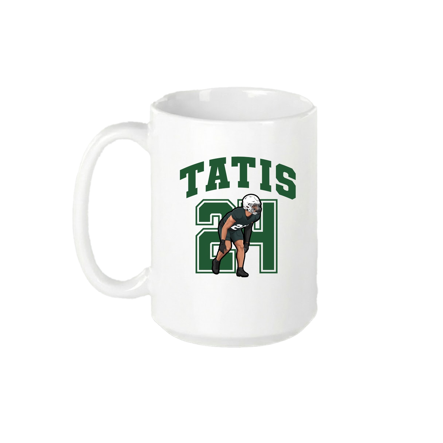 15oz Coffee Mug — Number in White