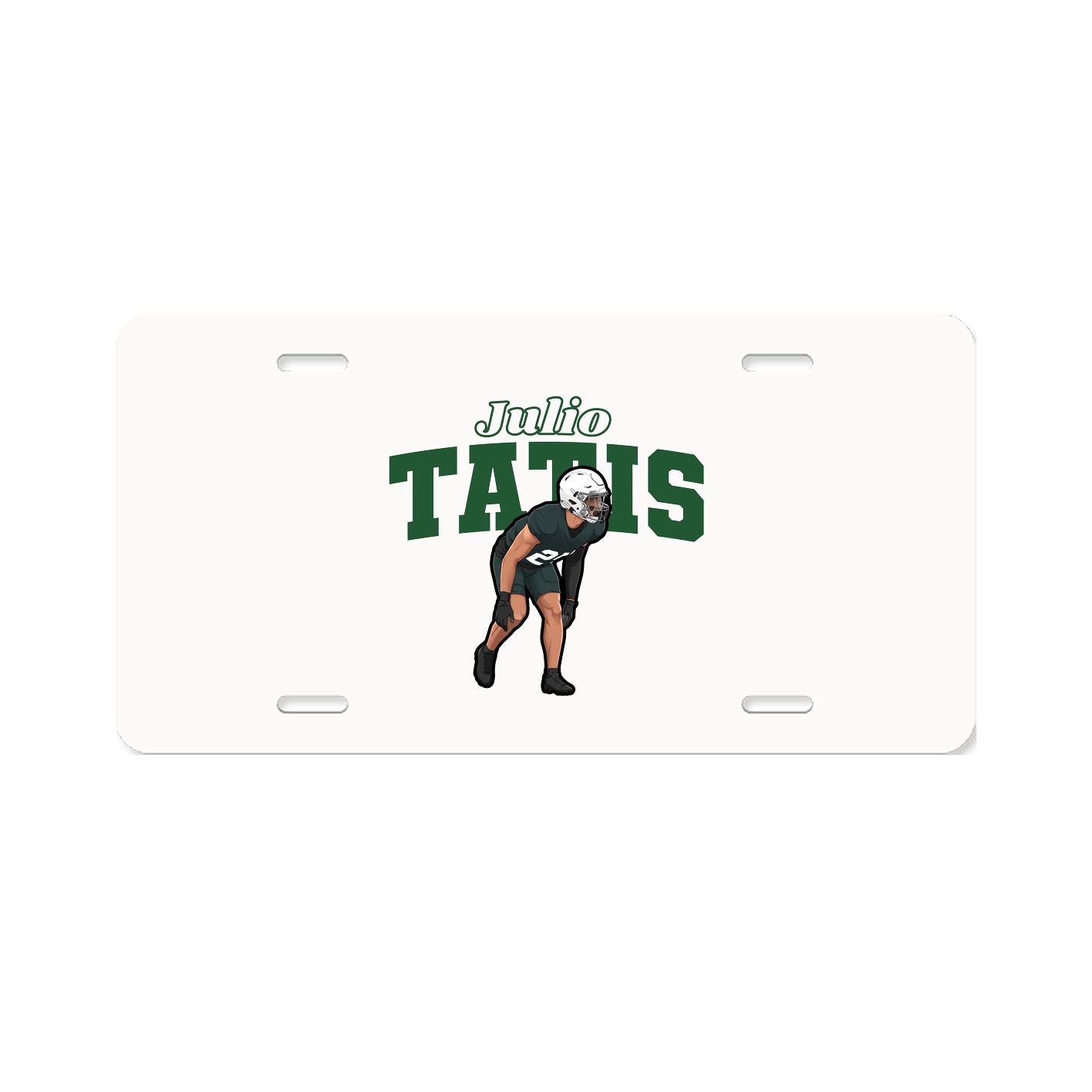 License Plate — Name Arch in Classic