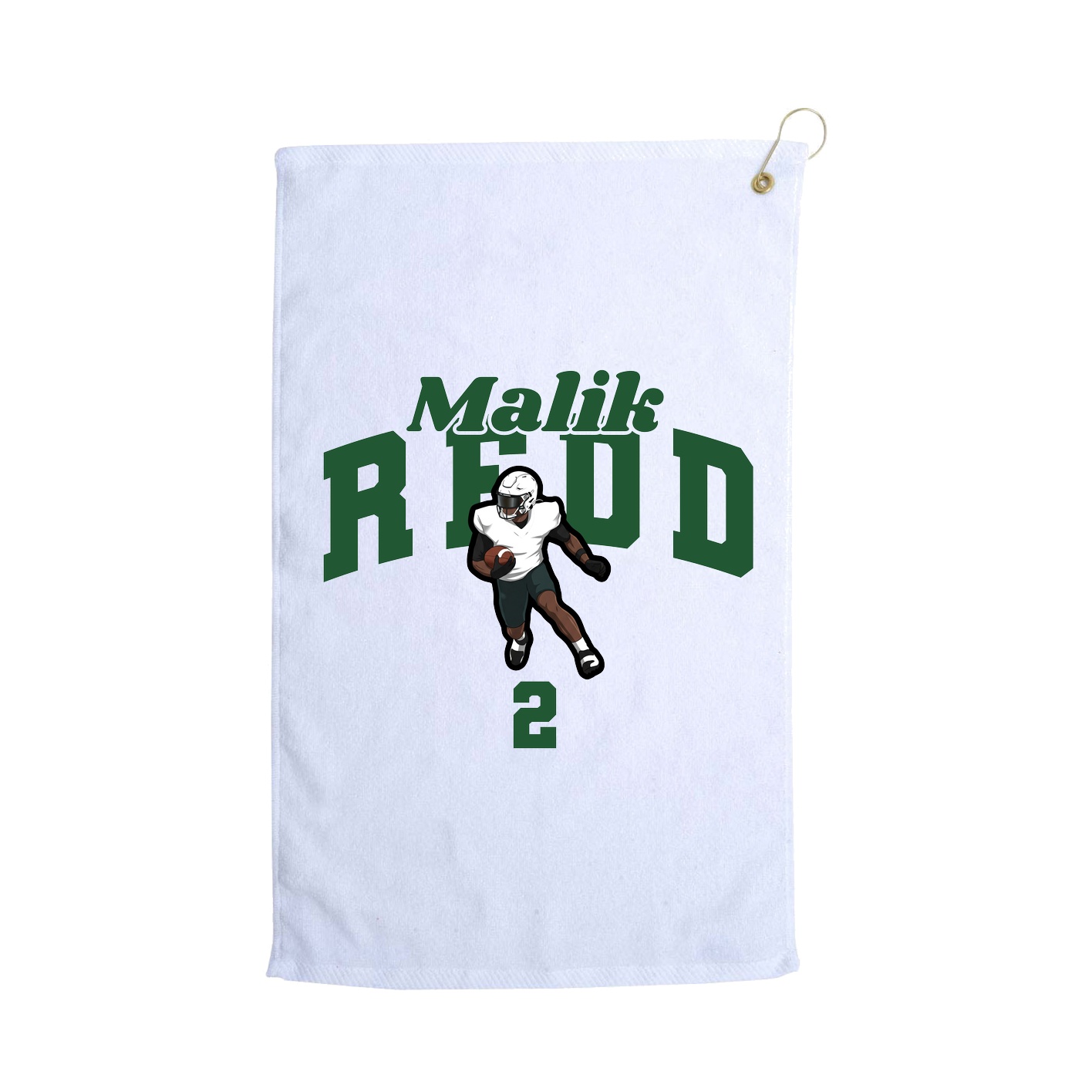 Golf Towel — Signature Arch in White
