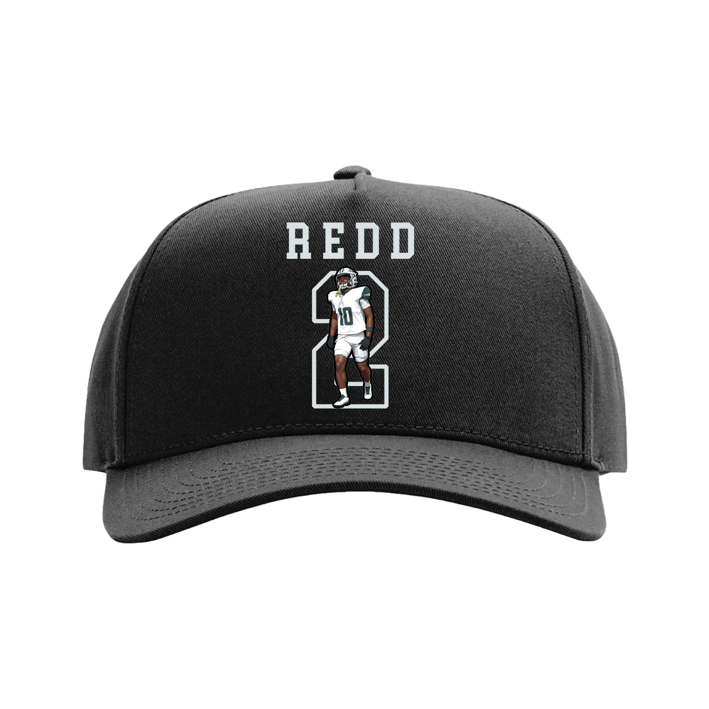 Full Fabric Five-Panel Champ Cap — Shirsey in Black