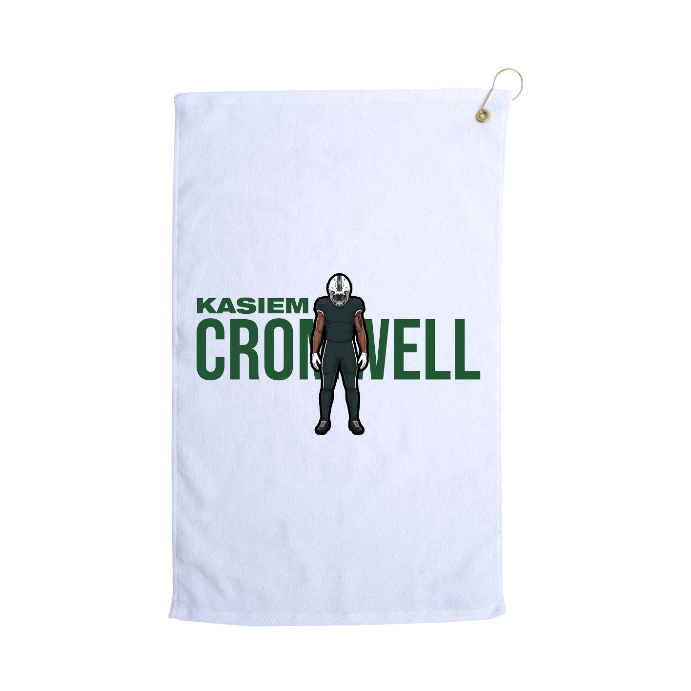 Golf Towel — Player Name in White