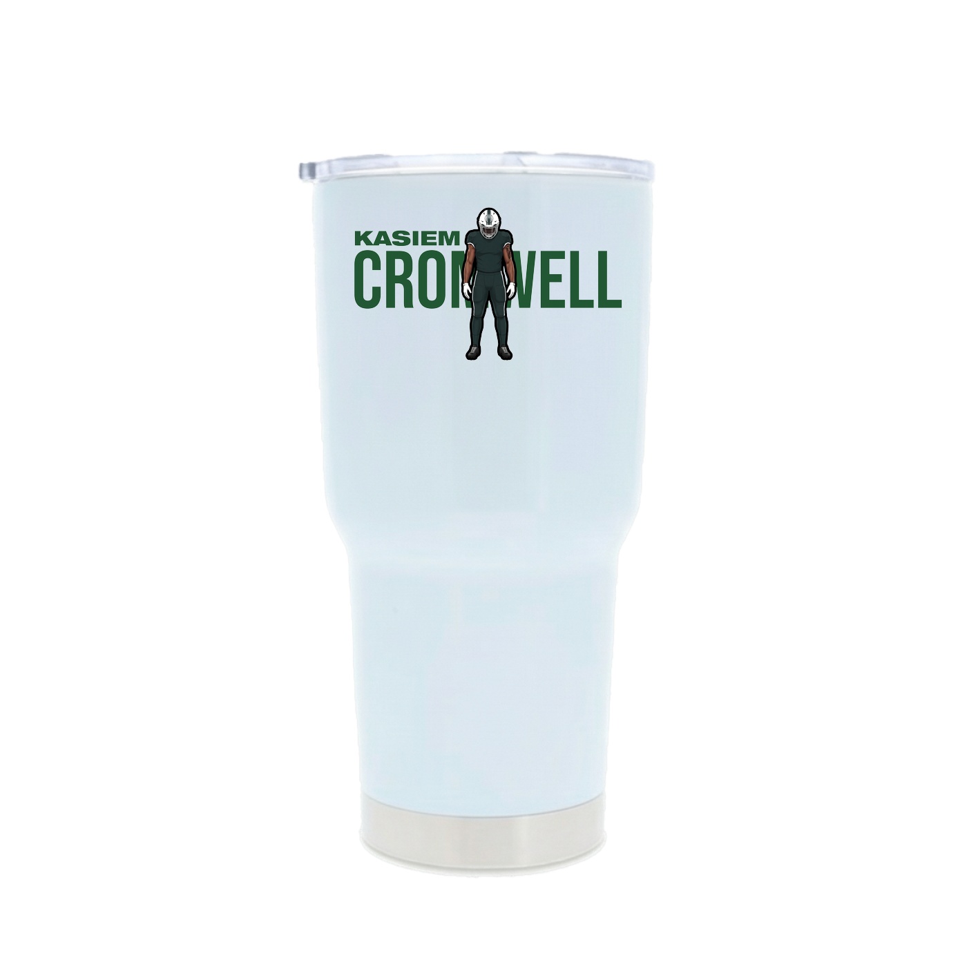 30oz Stainless Steel Tumbler — Player Name in White