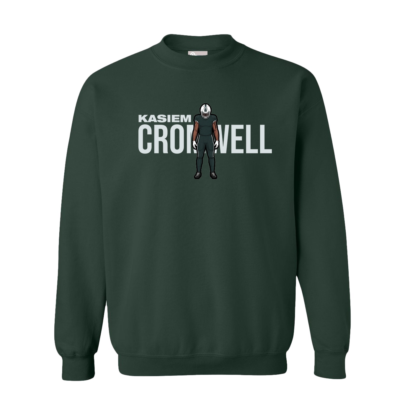 Fleece Crew — Player Name in Green
