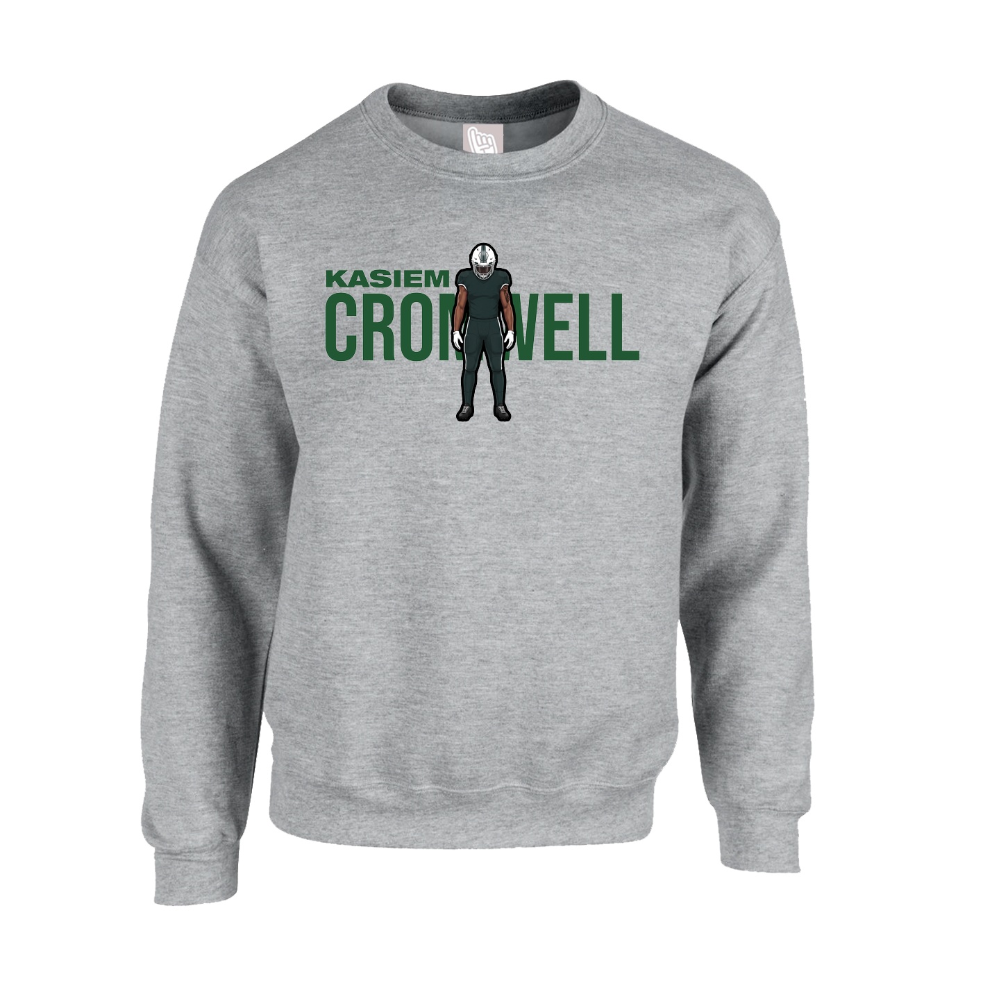 Fleece Crew — Player Name in Grey