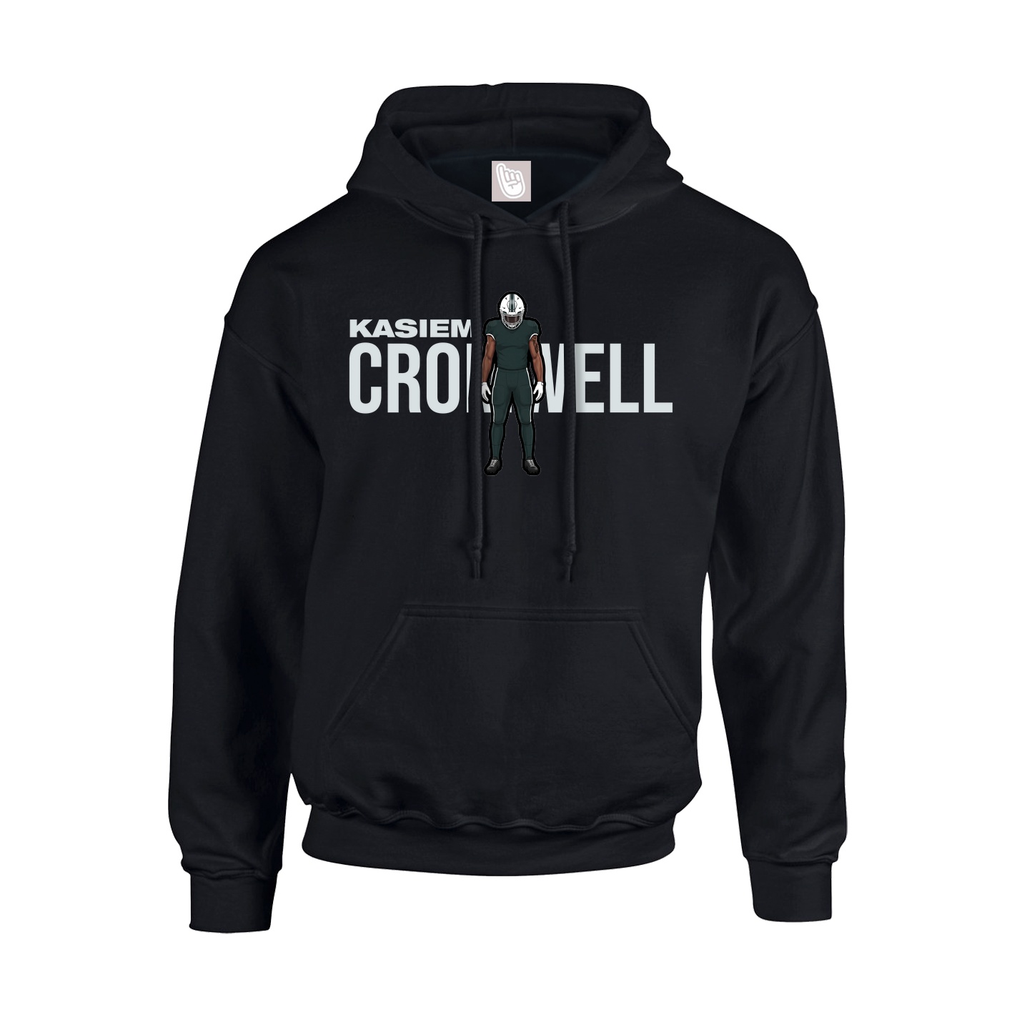 Youth Hoodie — Player Name in Black