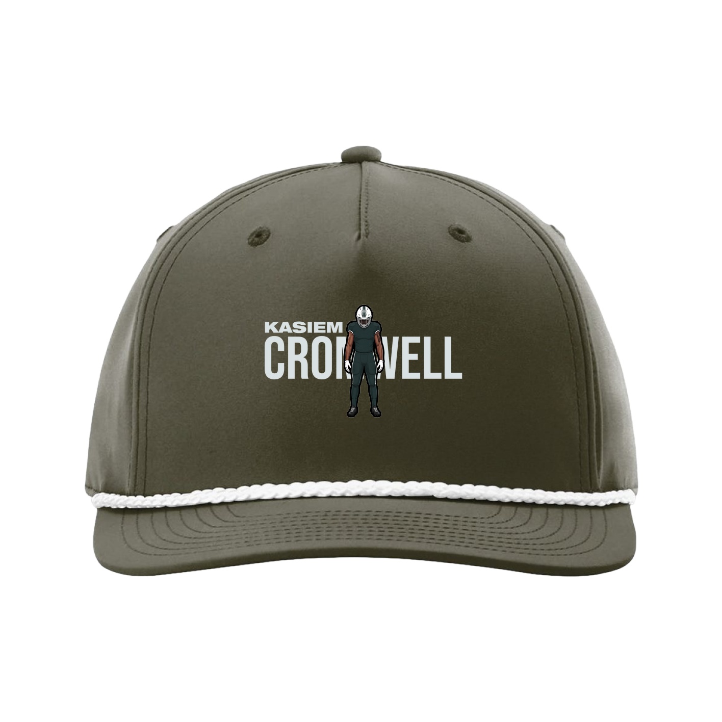 Five-Panel Classic Rope Cap — Player Name in Green