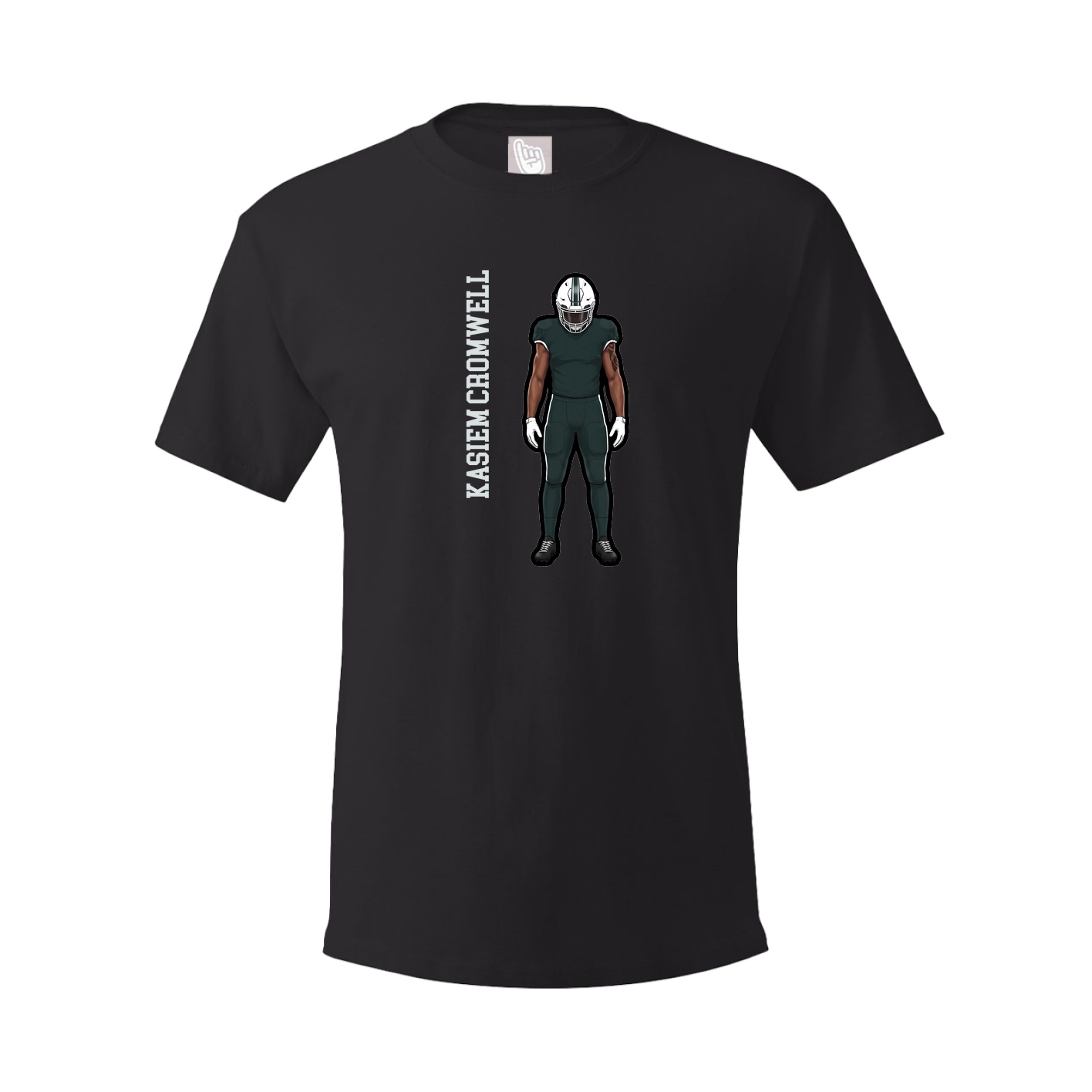 Tee — Name Vertical in Black