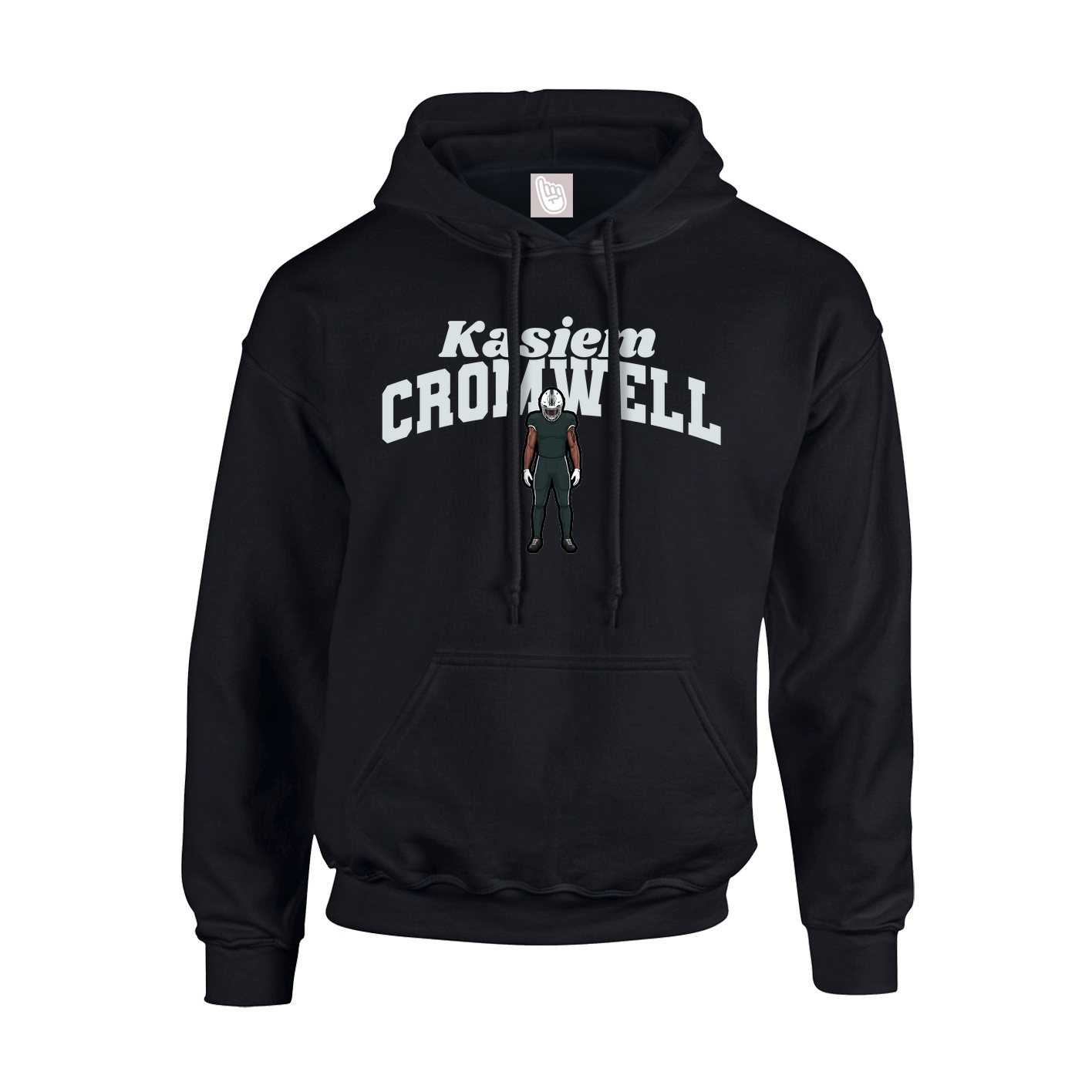 Youth Hoodie — Signature Arch in Black