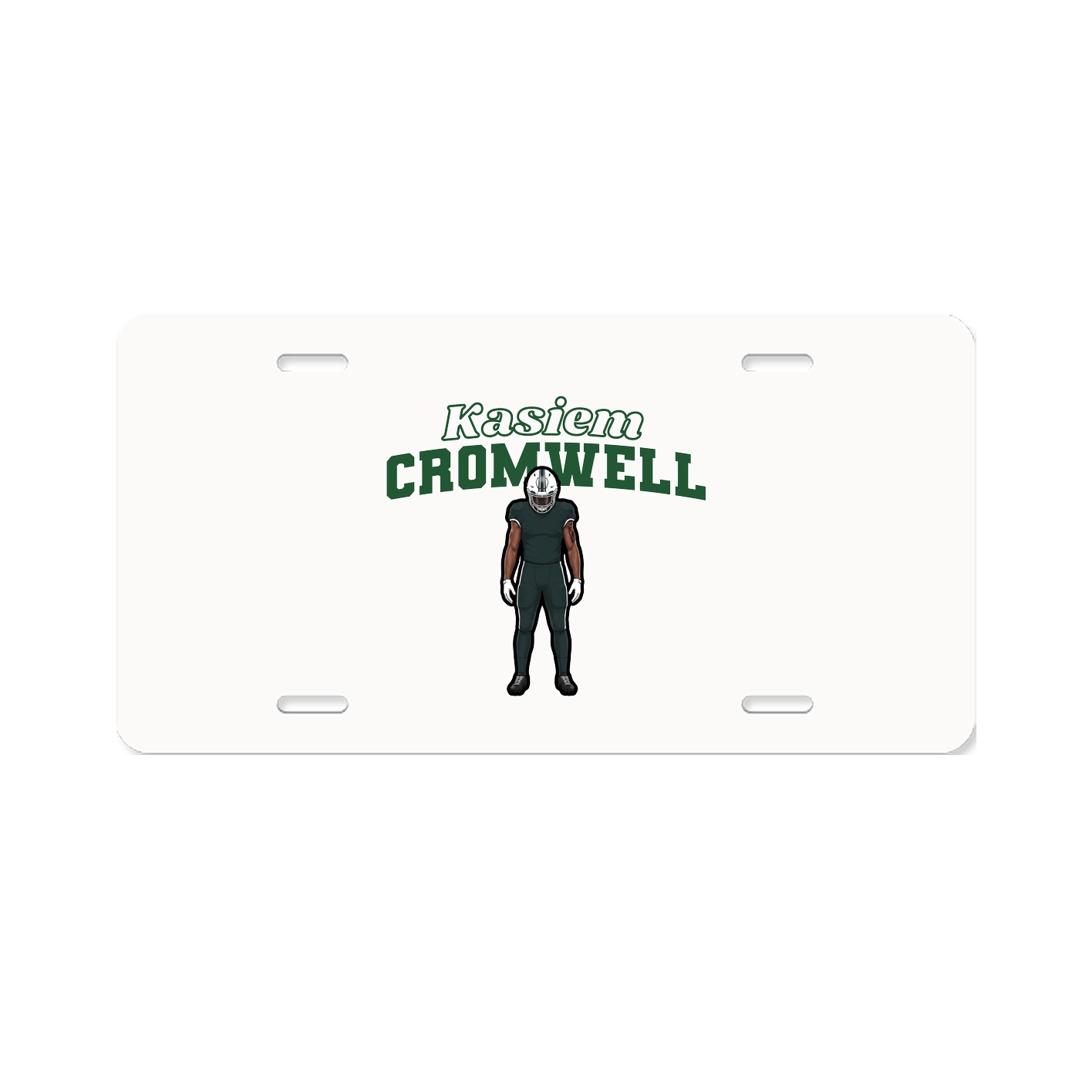 License Plate — Name Arch in Classic