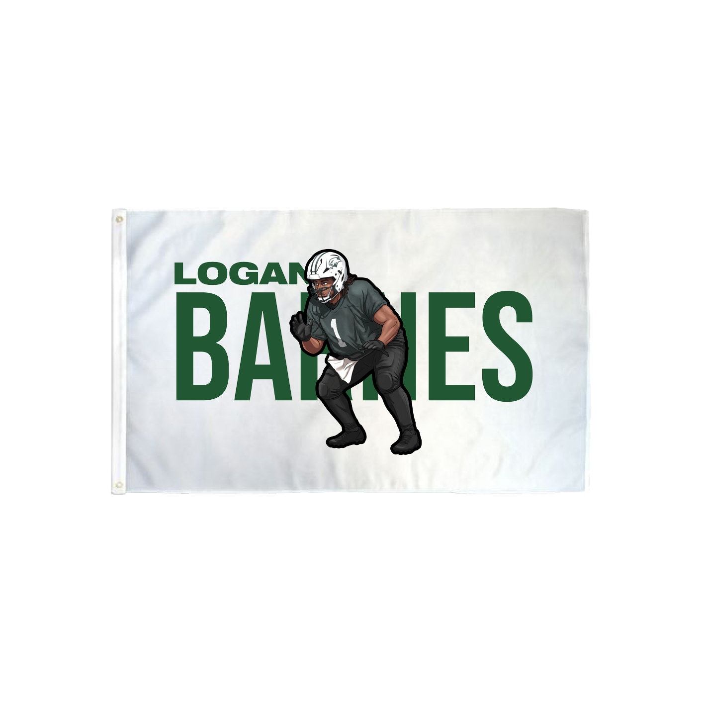 3x5 Flag — Player Name in Classic