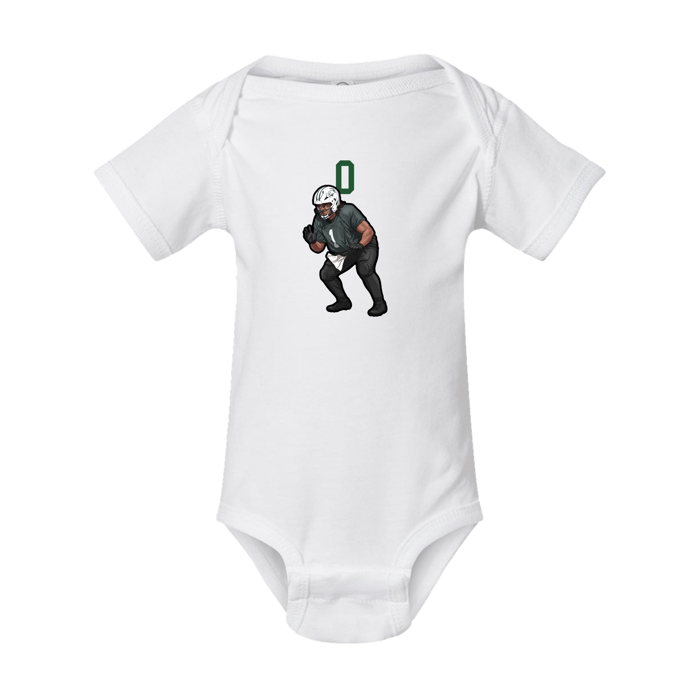 Baby Onesie — Number Top in White