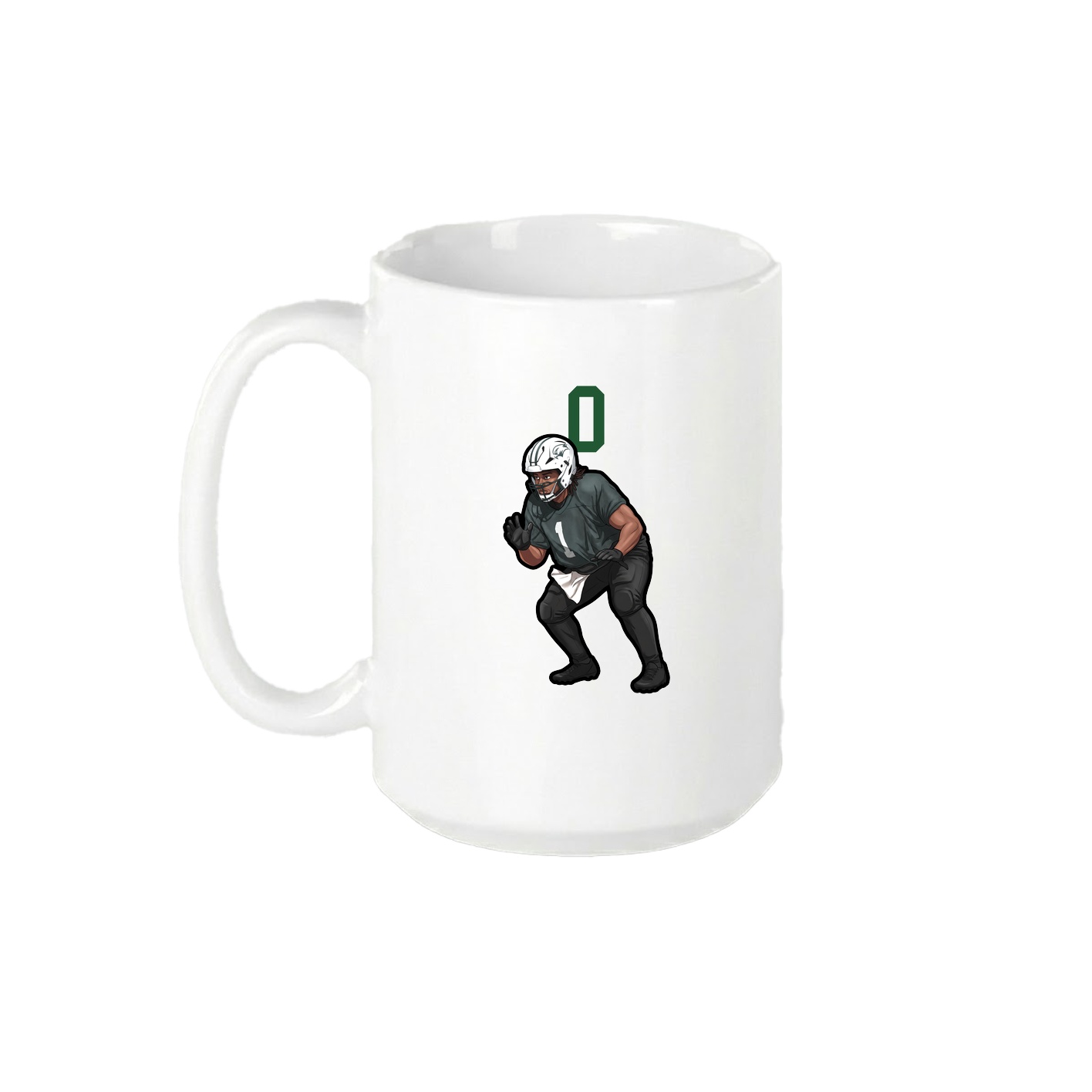 15oz Coffee Mug — Number Top in White