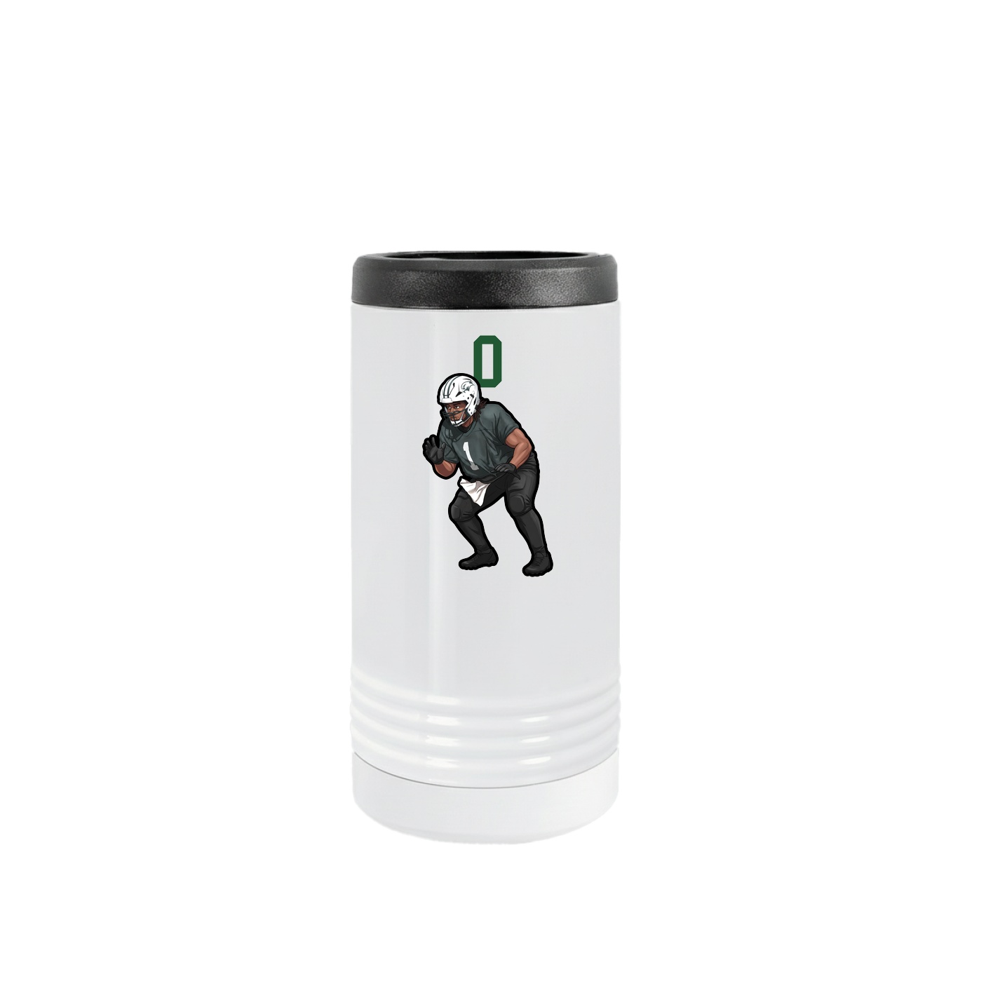 Slim Beverage Holder — Number Top in White
