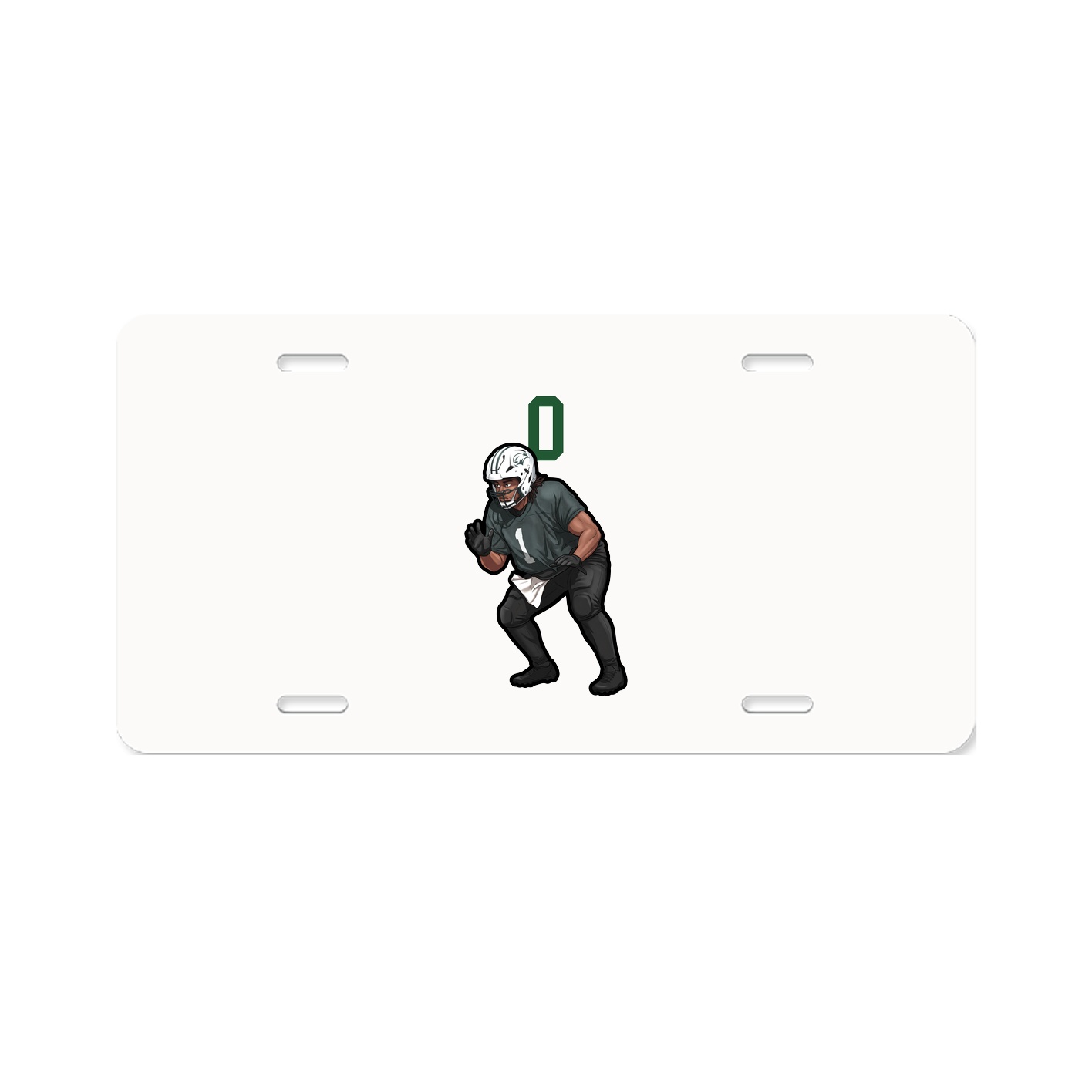 License Plate — Number Top in Classic