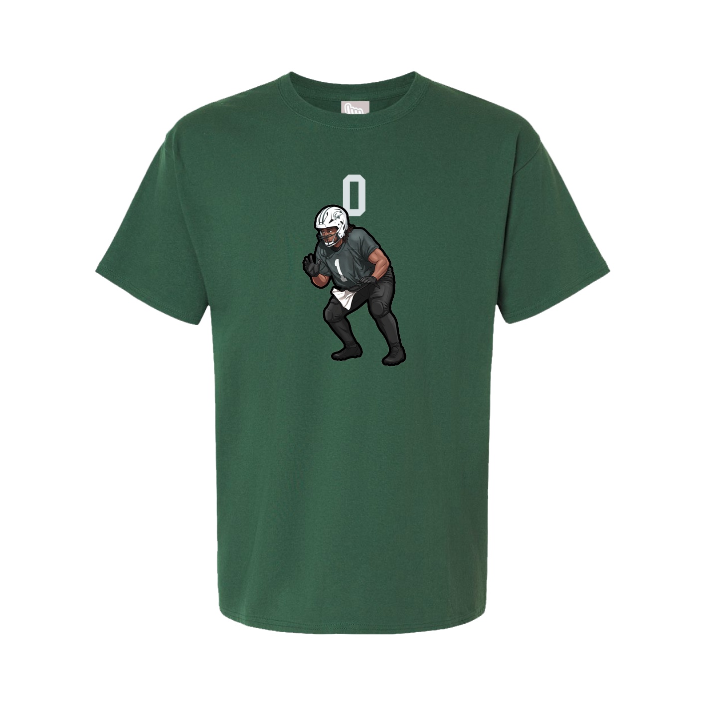 Youth Tee — Number Top in Green