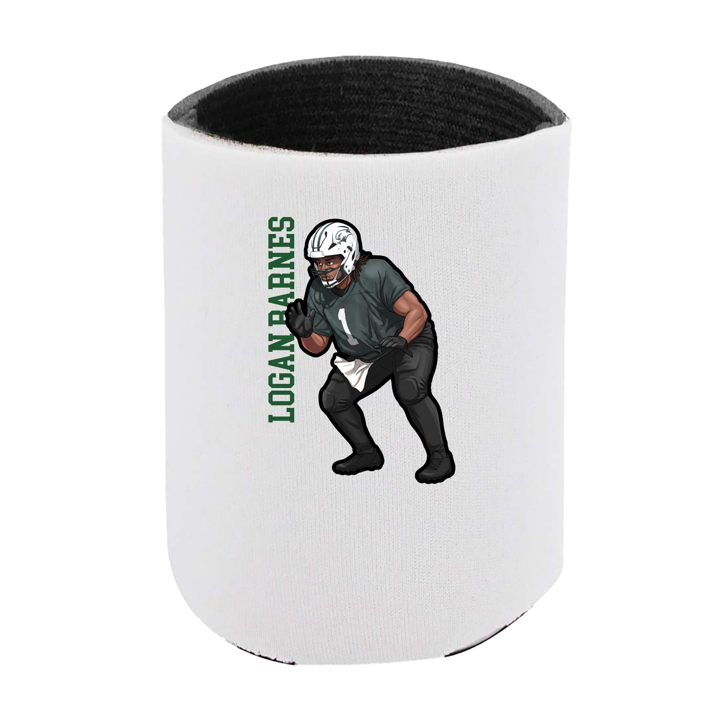 Can Holder — Name Vertical in White