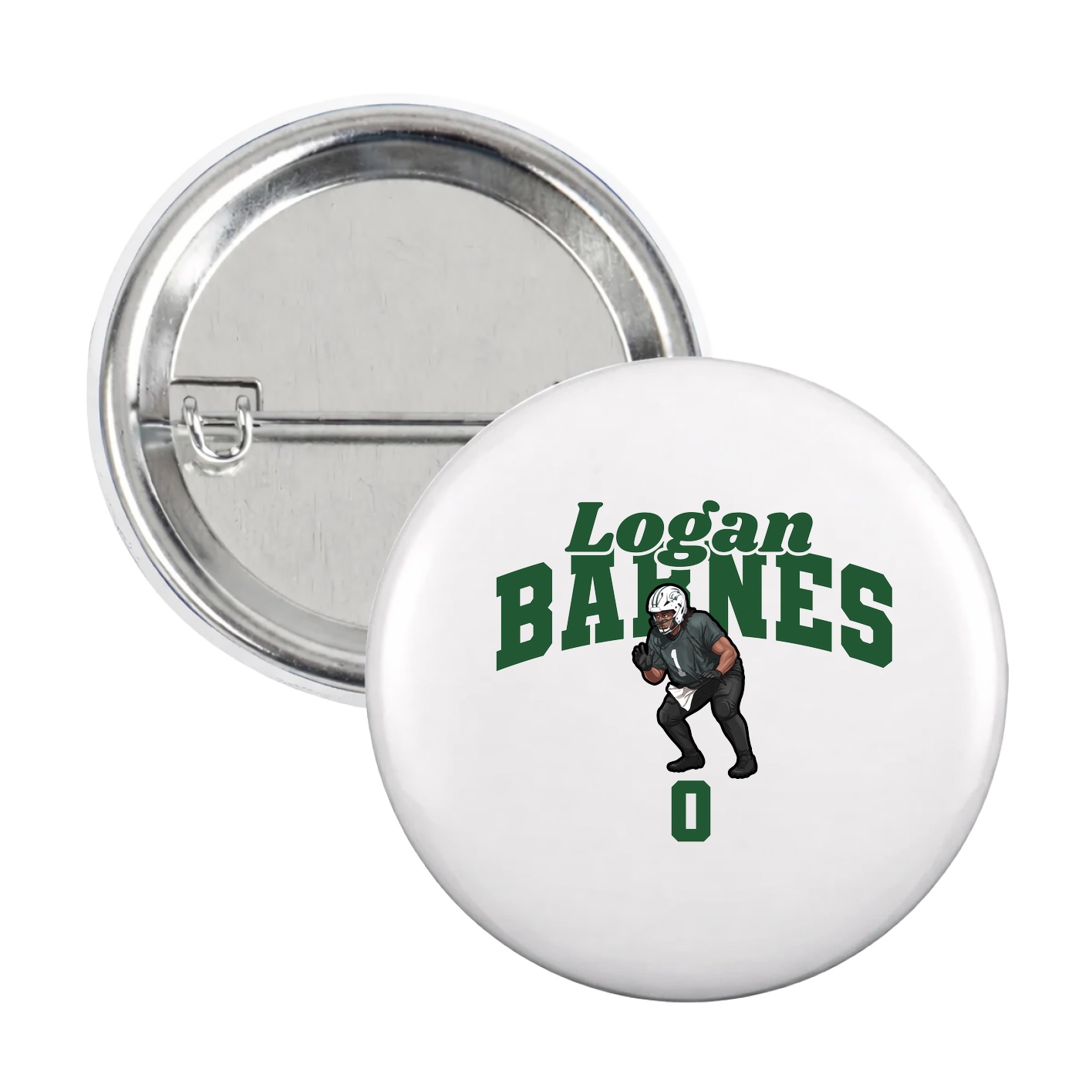 Game Day Button — Signature Arch in White