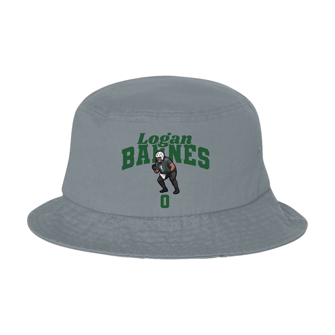 Bucket Cap — Signature Arch in Grey