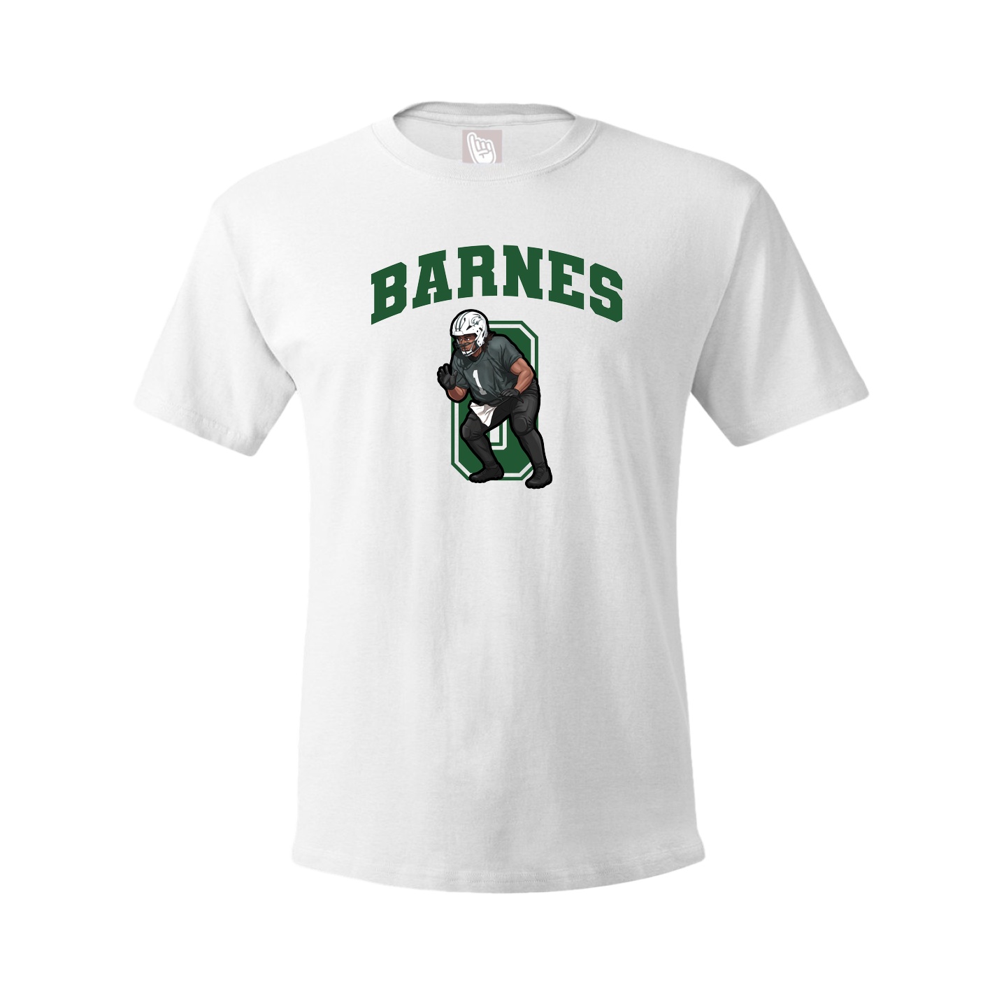 Youth Tee — Number in White