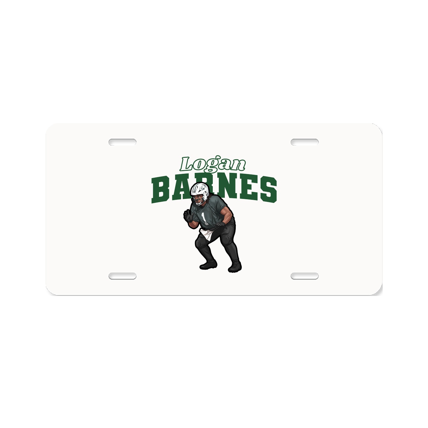 License Plate — Name Arch in Classic