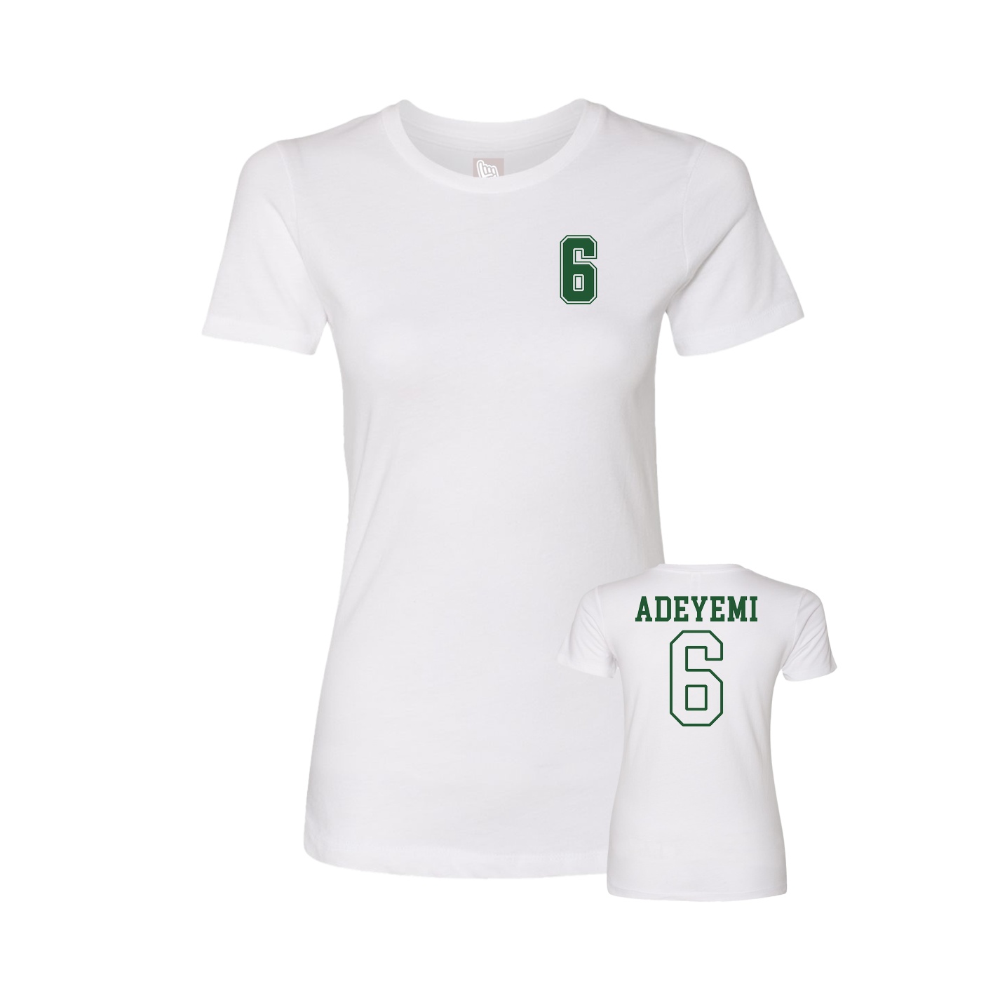 Womens Tee — Chest Back in White