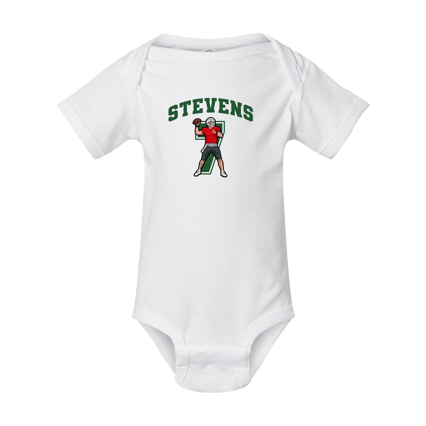Baby Onesie — Number in White
