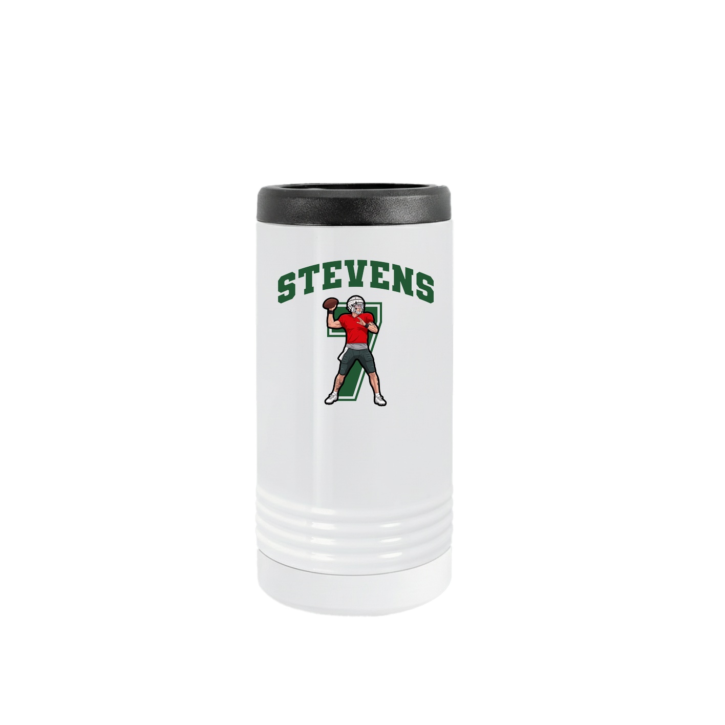 Slim Beverage Holder — Number in White