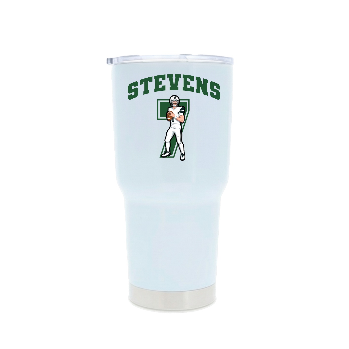 30oz Stainless Steel Tumbler — Number in White