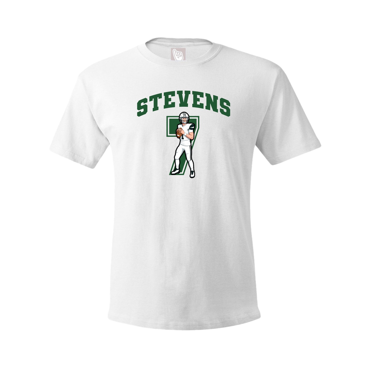 Youth Tee — Number in White