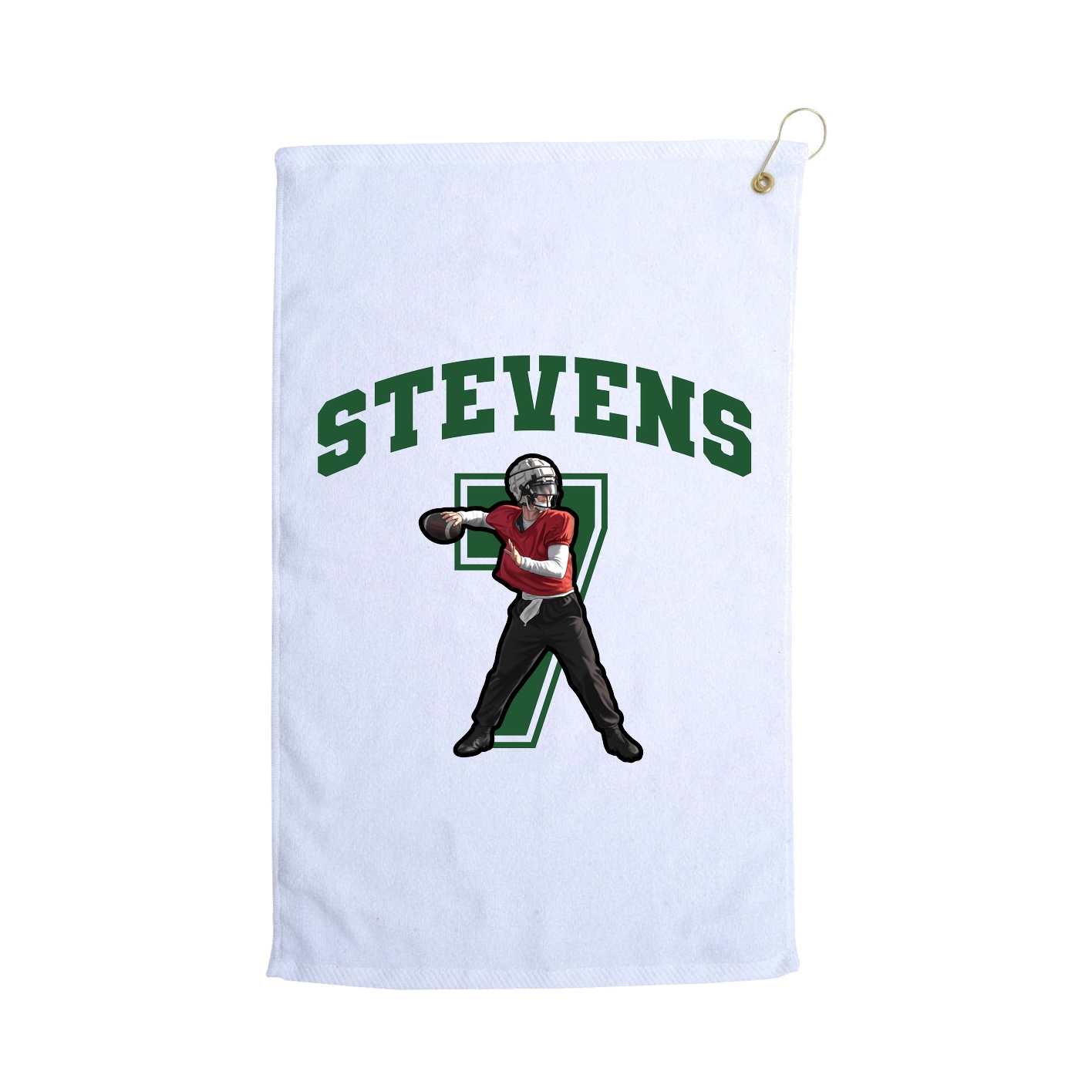 Golf Towel — Number in White