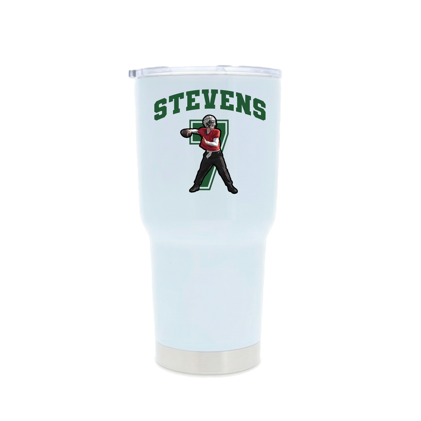 30oz Stainless Steel Tumbler — Number in White