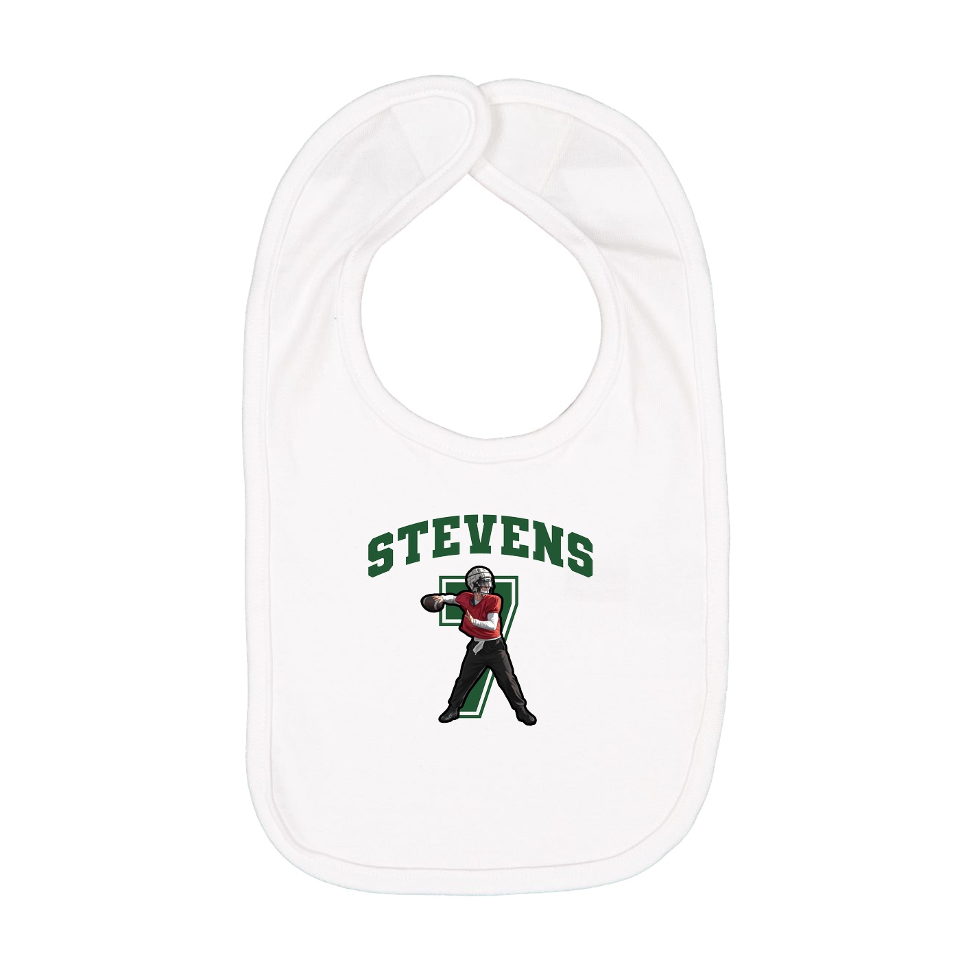 Infant Bib — Number in White