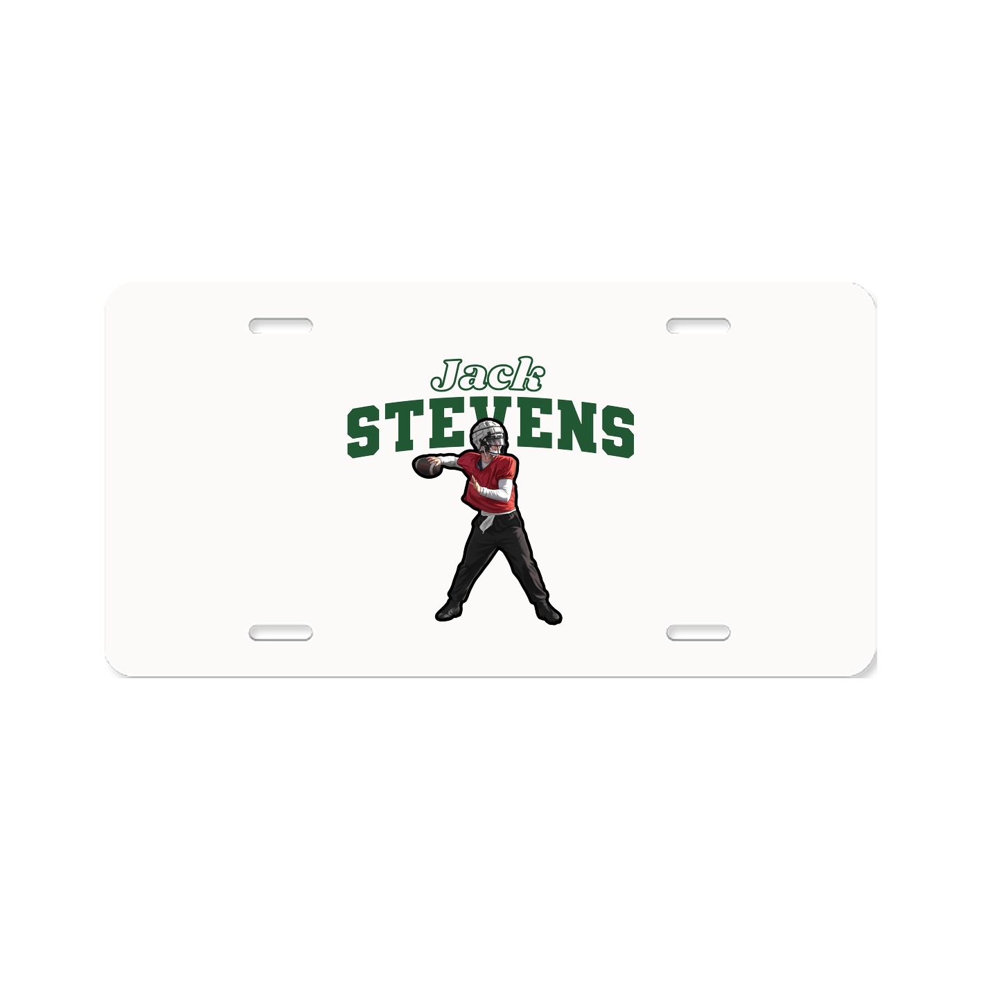 License Plate — Name Arch in Classic