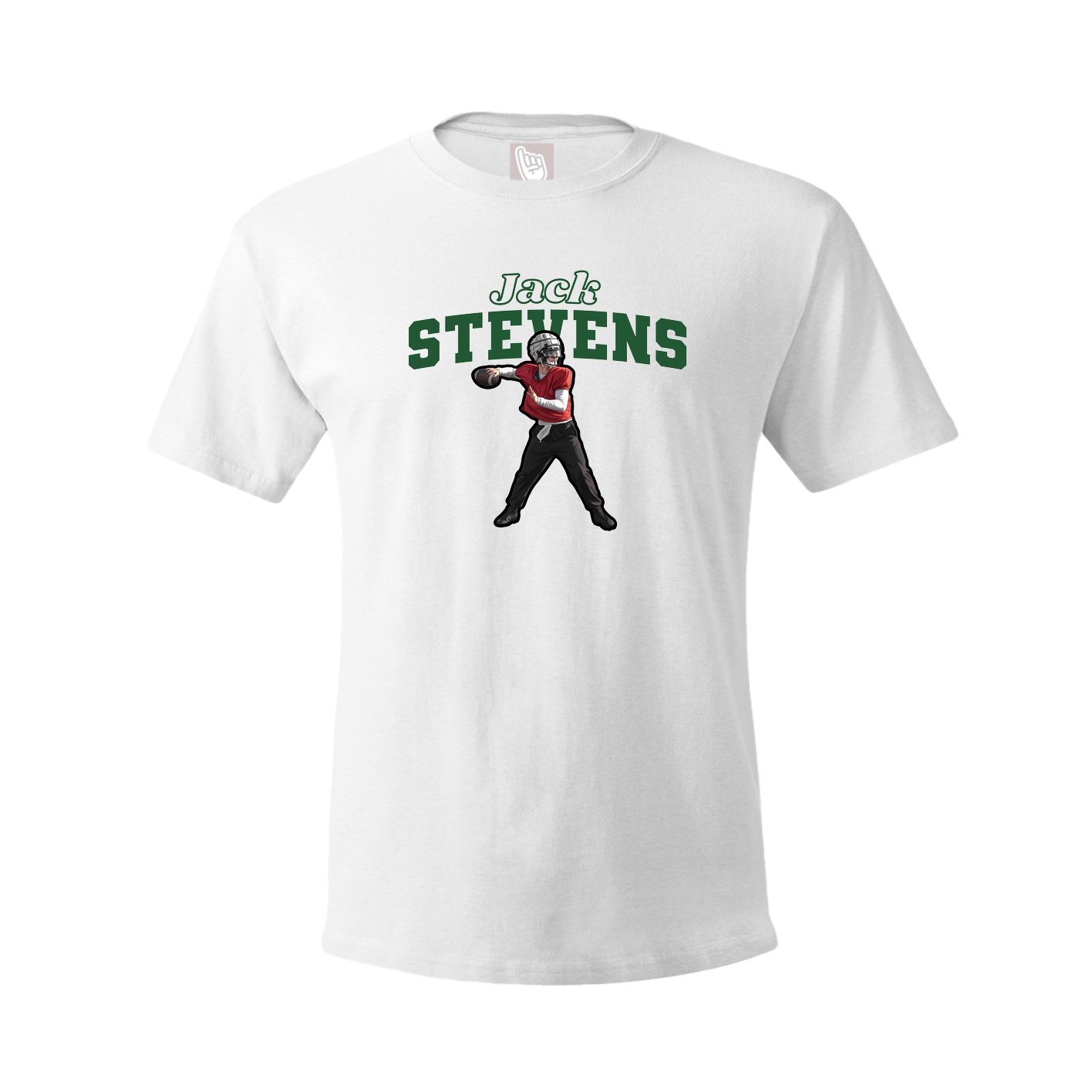 Tee — Name Arch in White