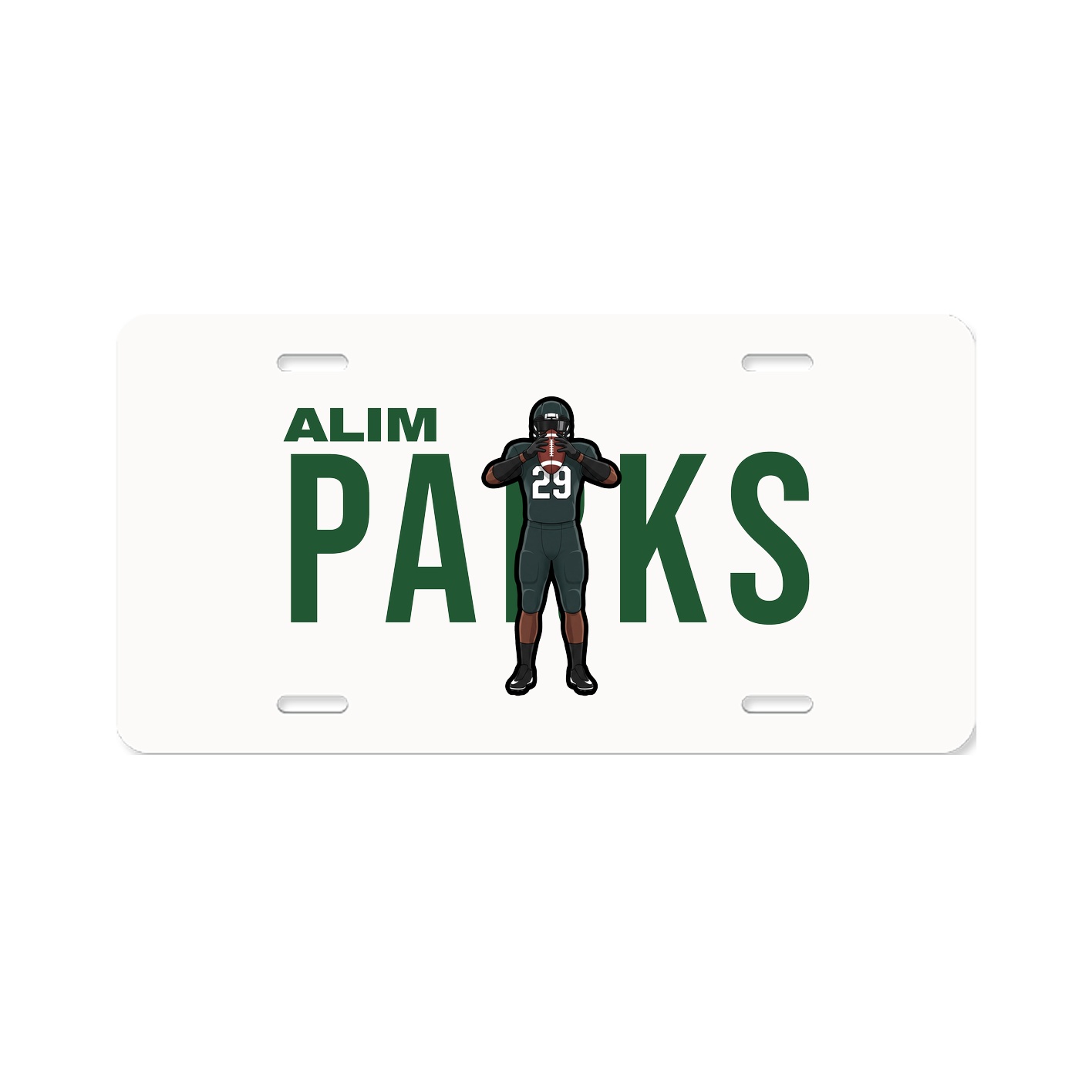 License Plate — Player Name in Classic