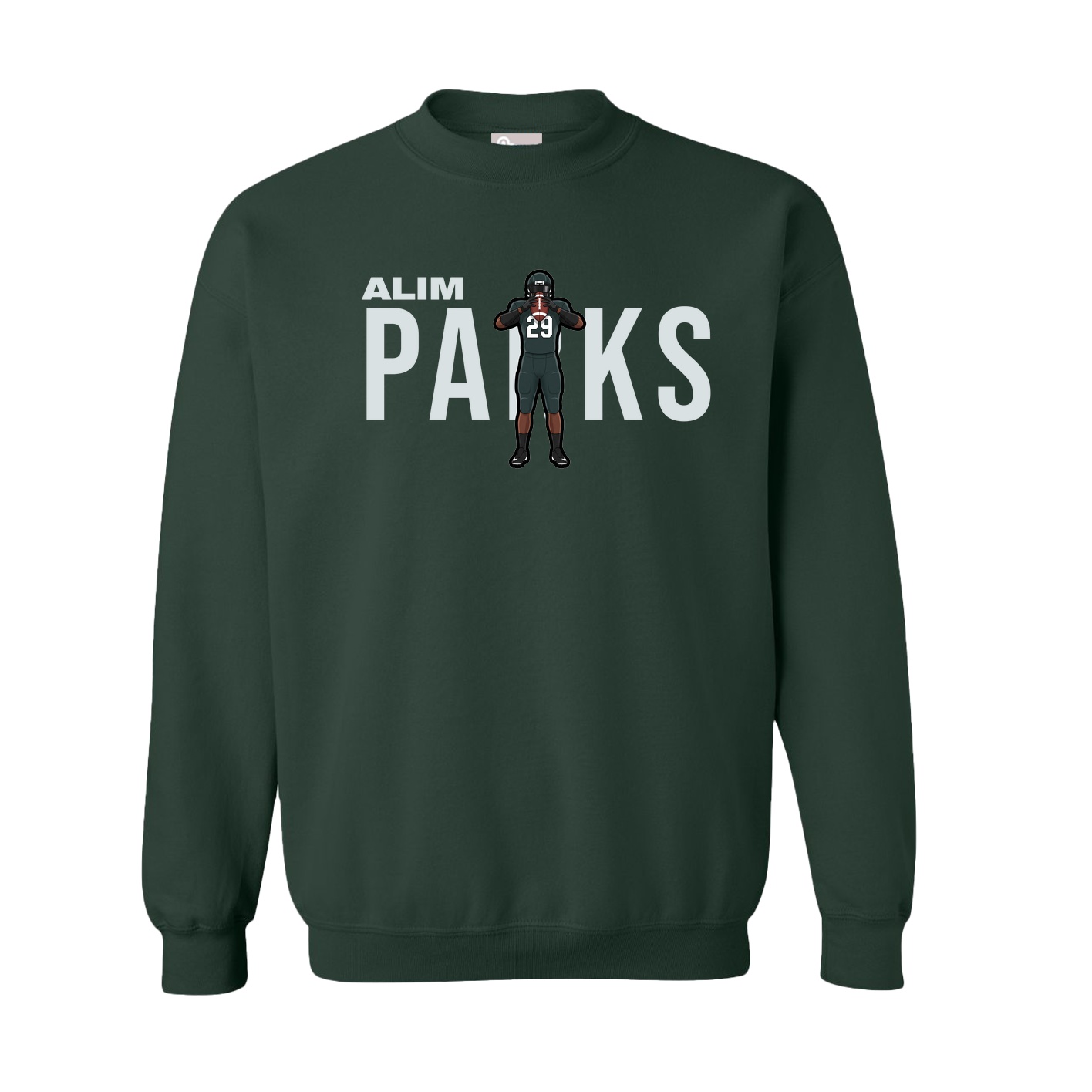 Fleece Crew — Player Name in Green