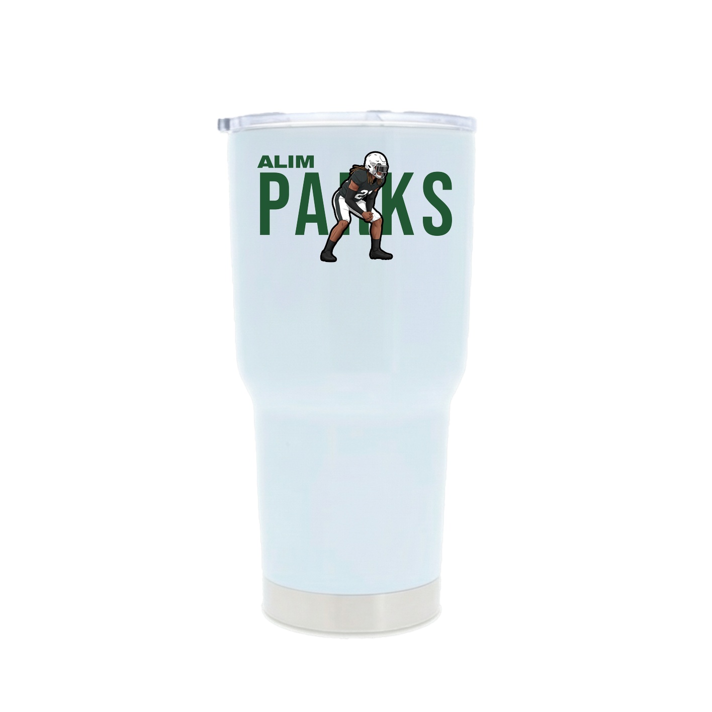 30oz Stainless Steel Tumbler — Player Name in White