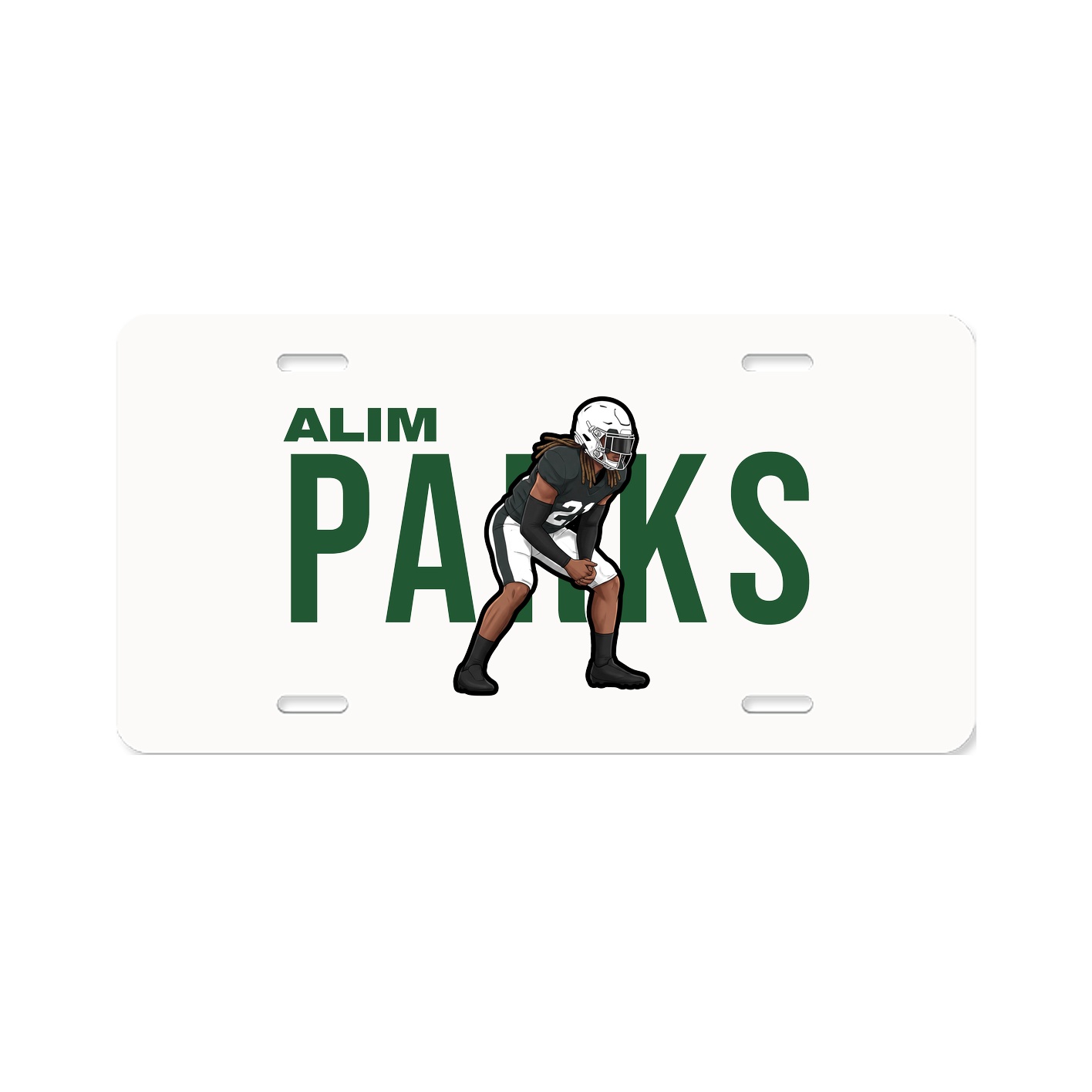 License Plate — Player Name in Classic