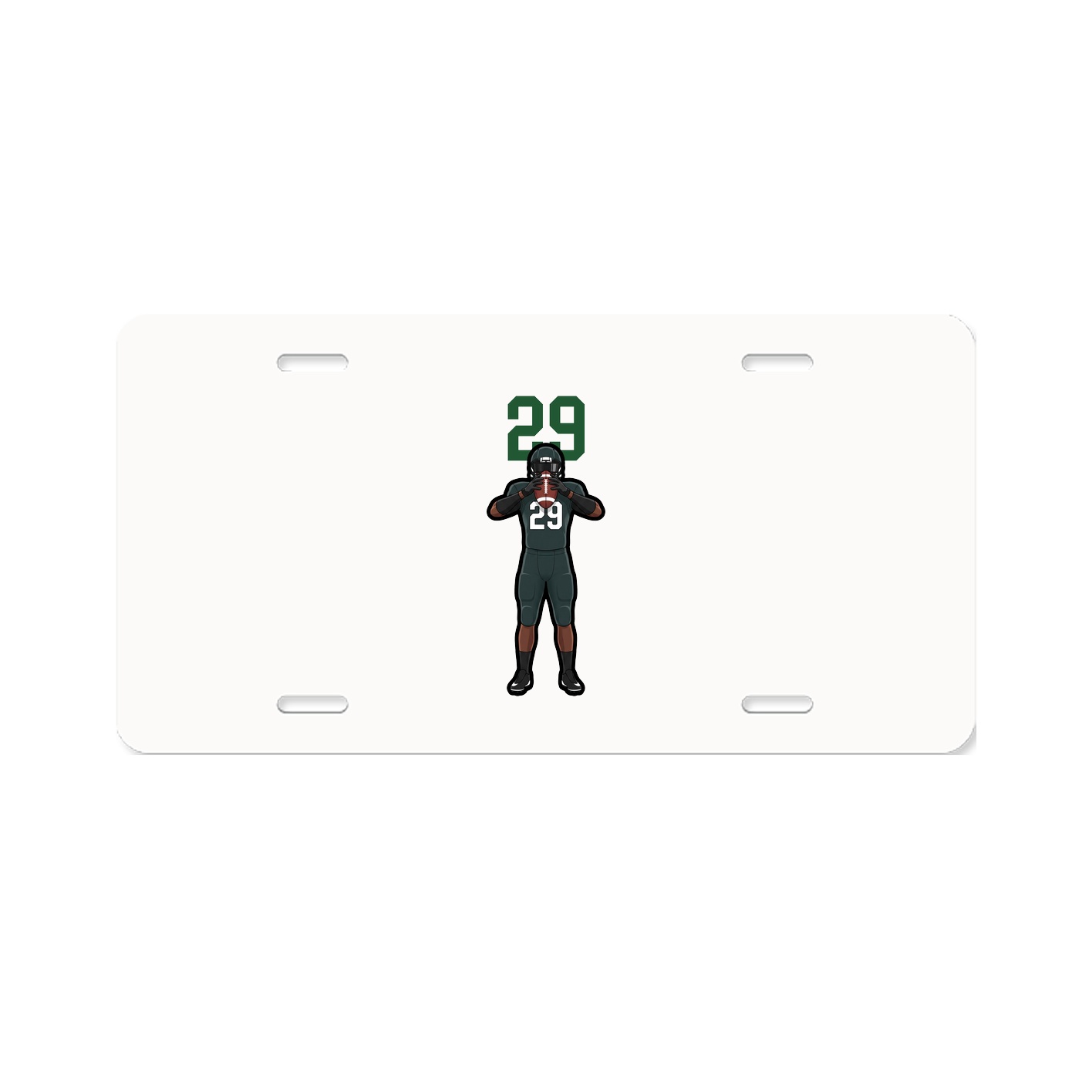 License Plate — Number Top in Classic