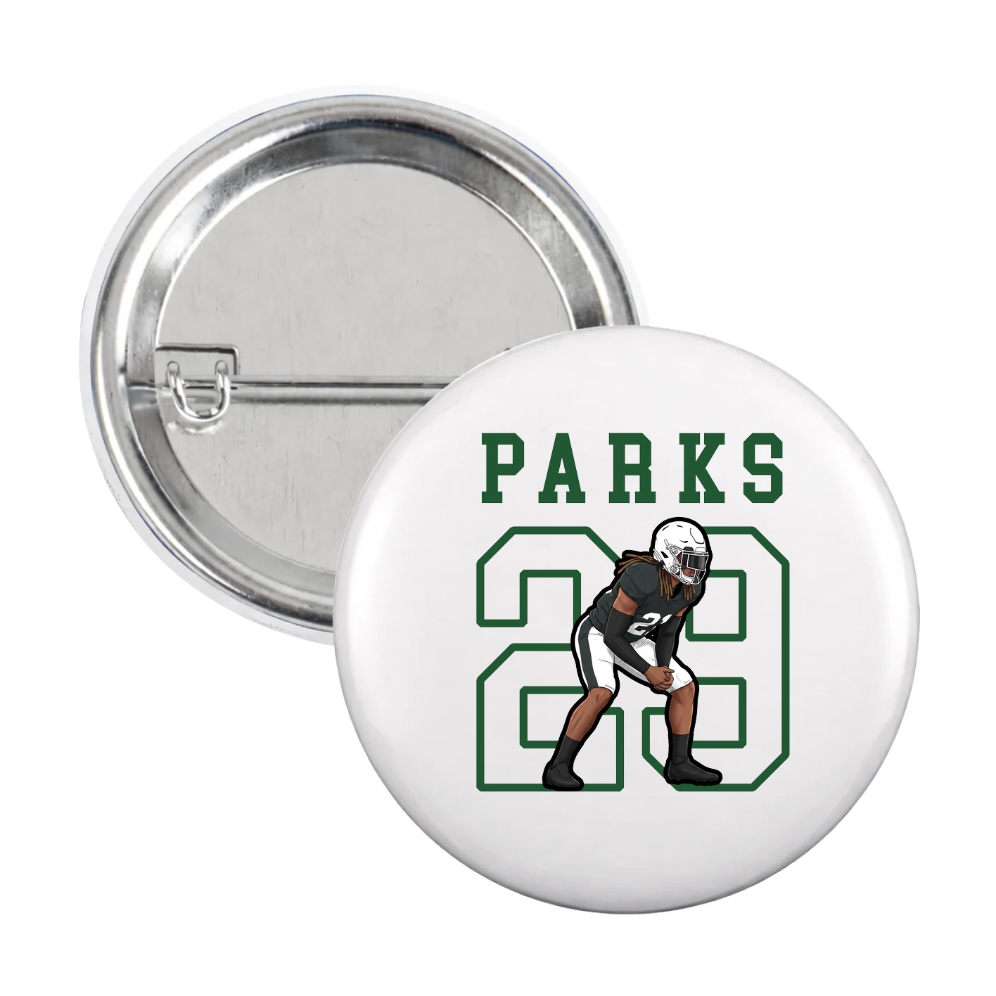 Game Day Button — Shirsey in White