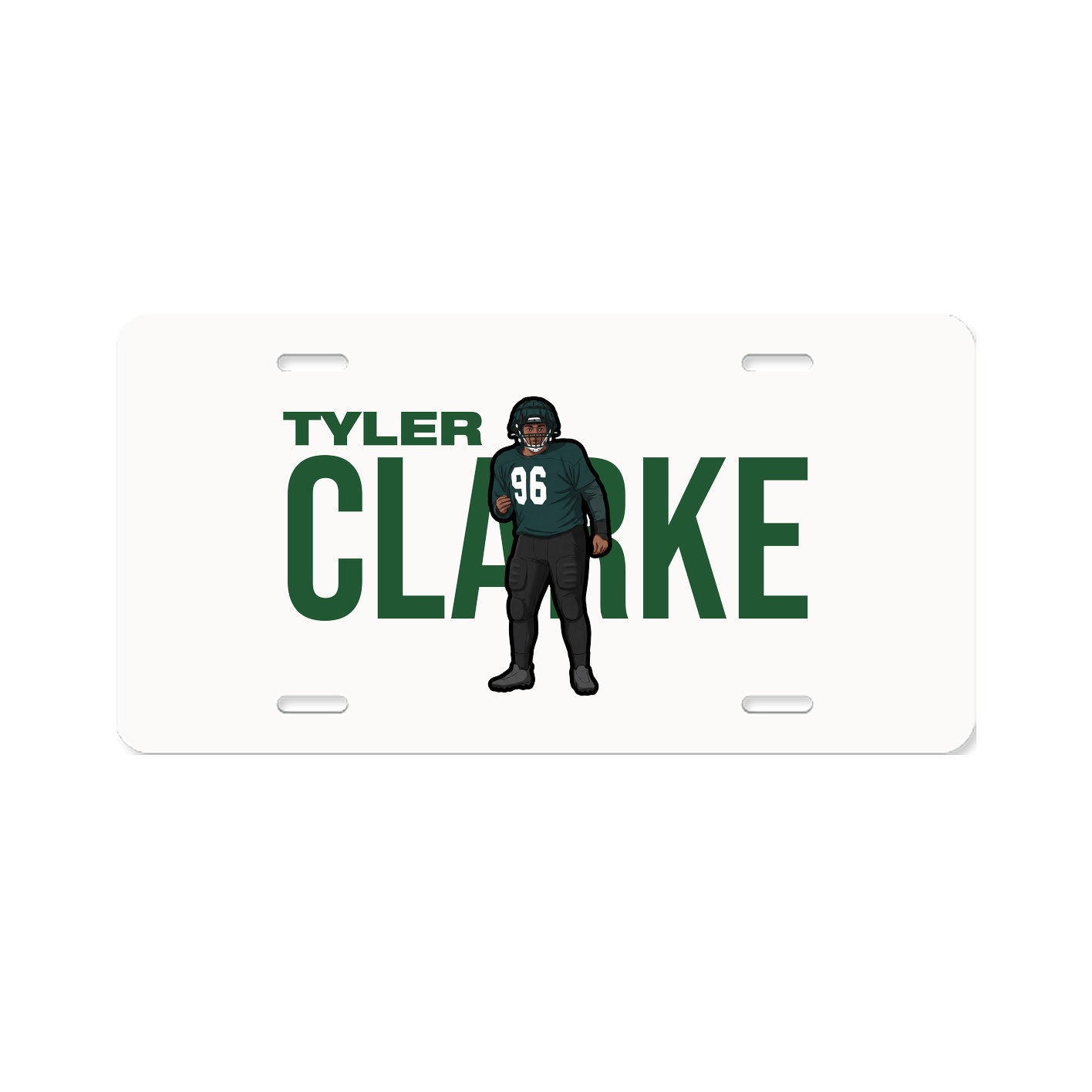 License Plate — Player Name in Classic