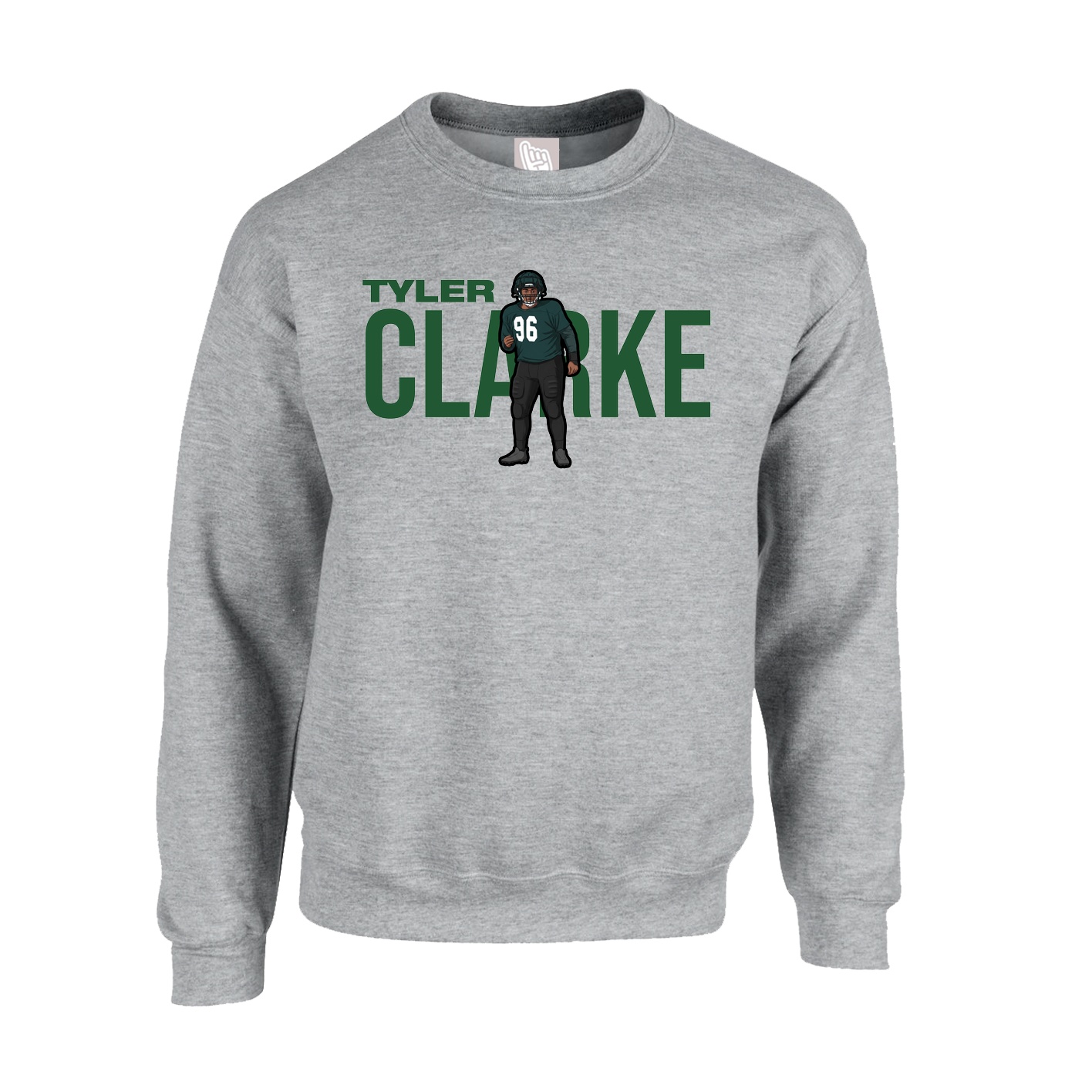 Fleece Crew — Player Name in Grey