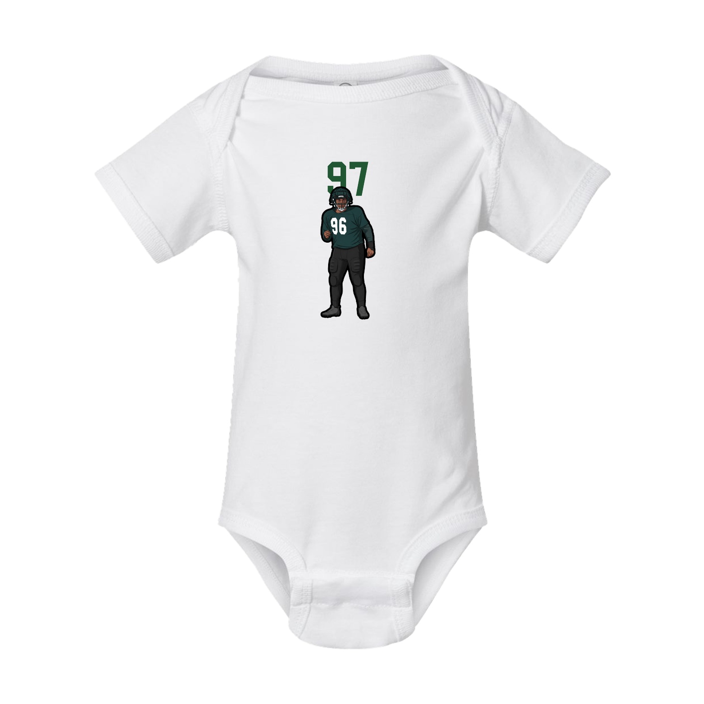 Baby Onesie — Number Top in White