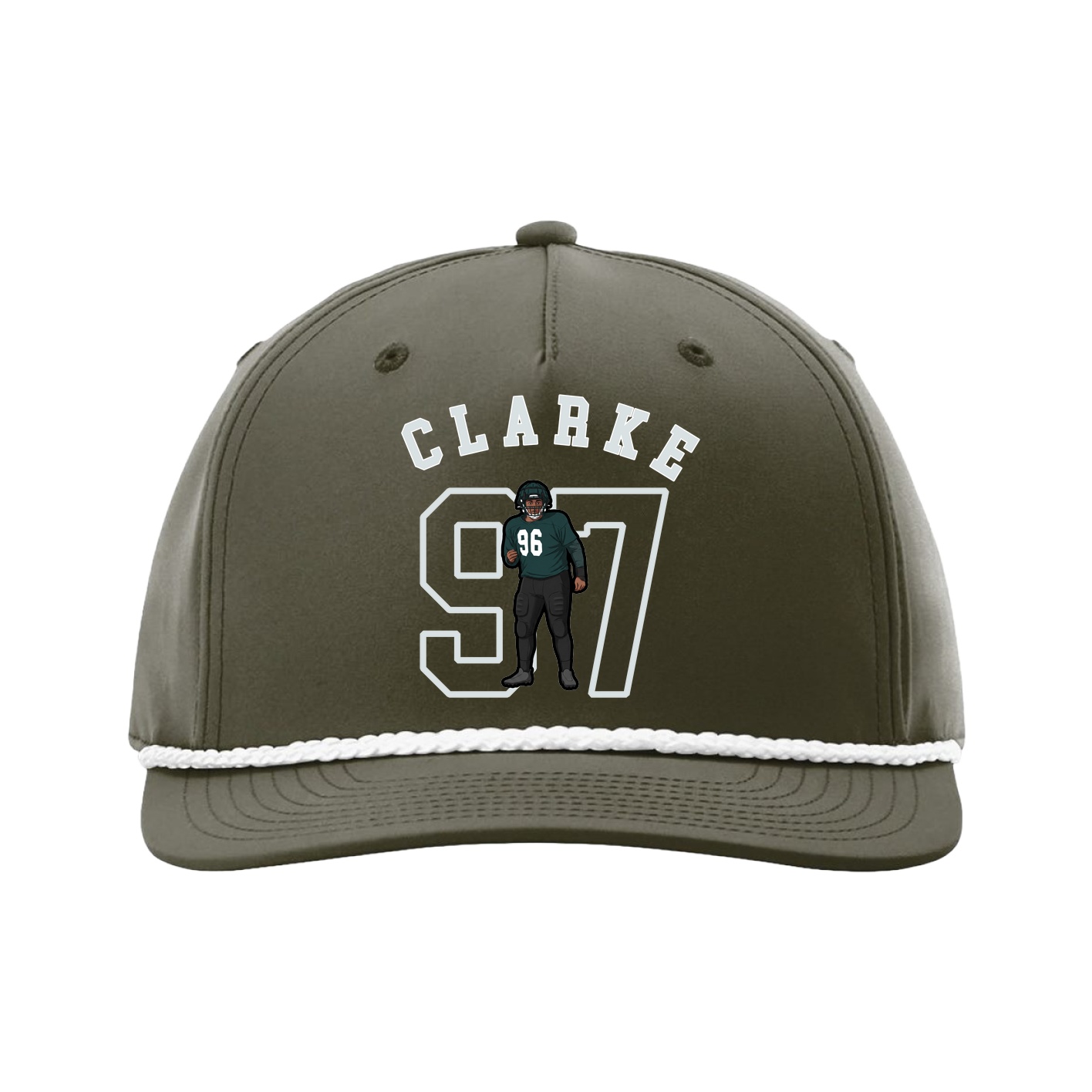 Five-Panel Classic Rope Cap — Shirsey Arch in Green